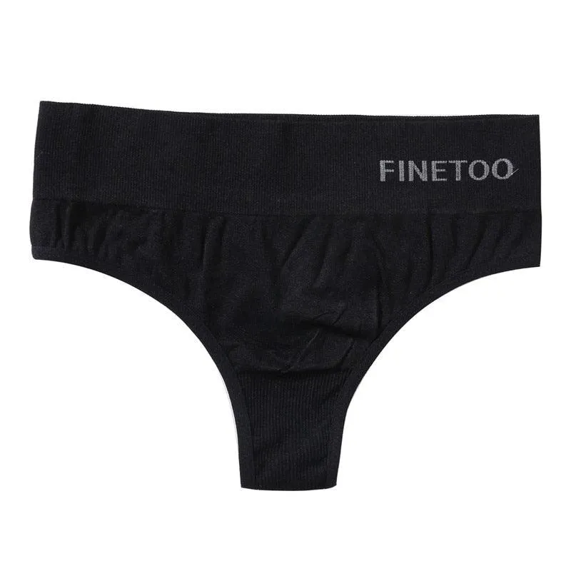 2 Pack Bodyshaper Panties Underwear High Waist Panties Lingerie G-String Underpants Solid Color Briefs
