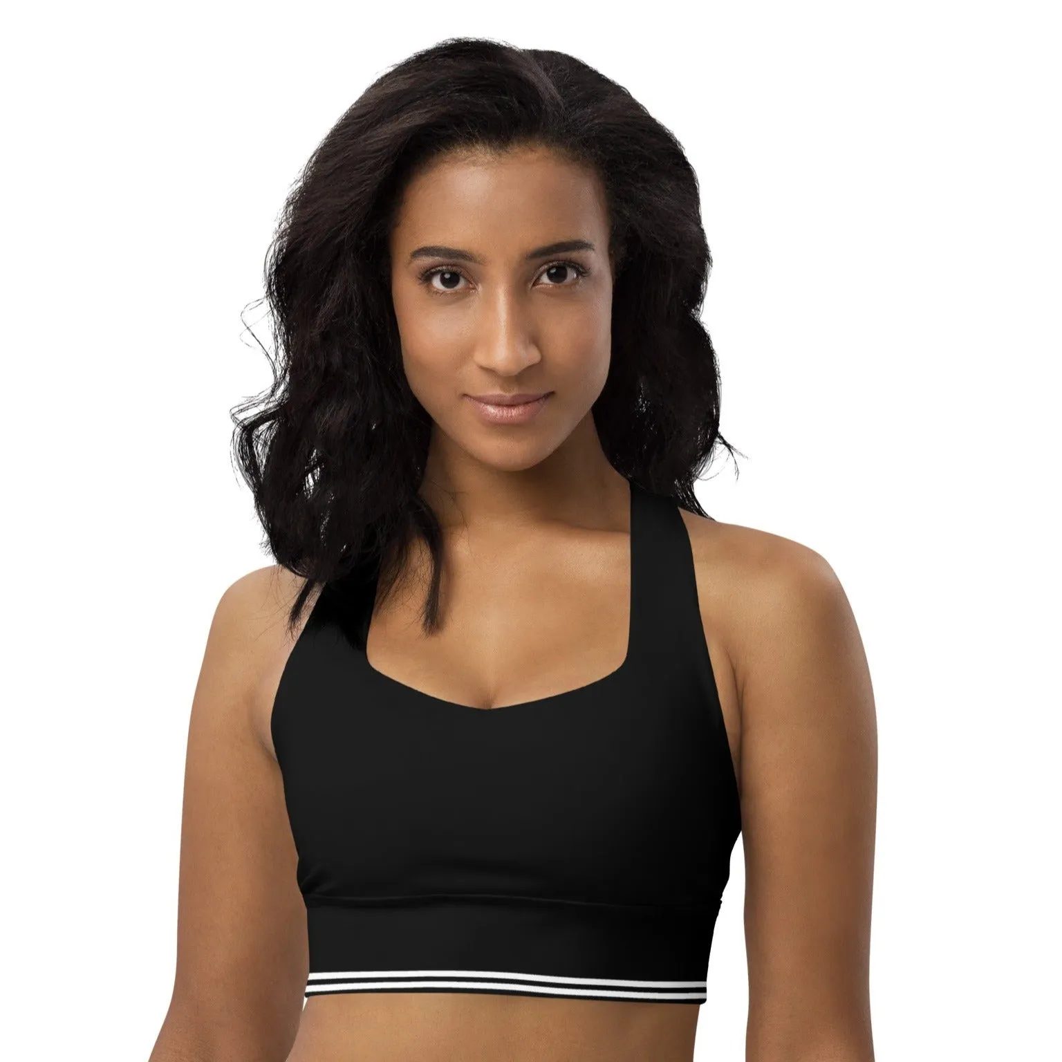 Athleisure Fashion Longline Sports Bra, lioness-love