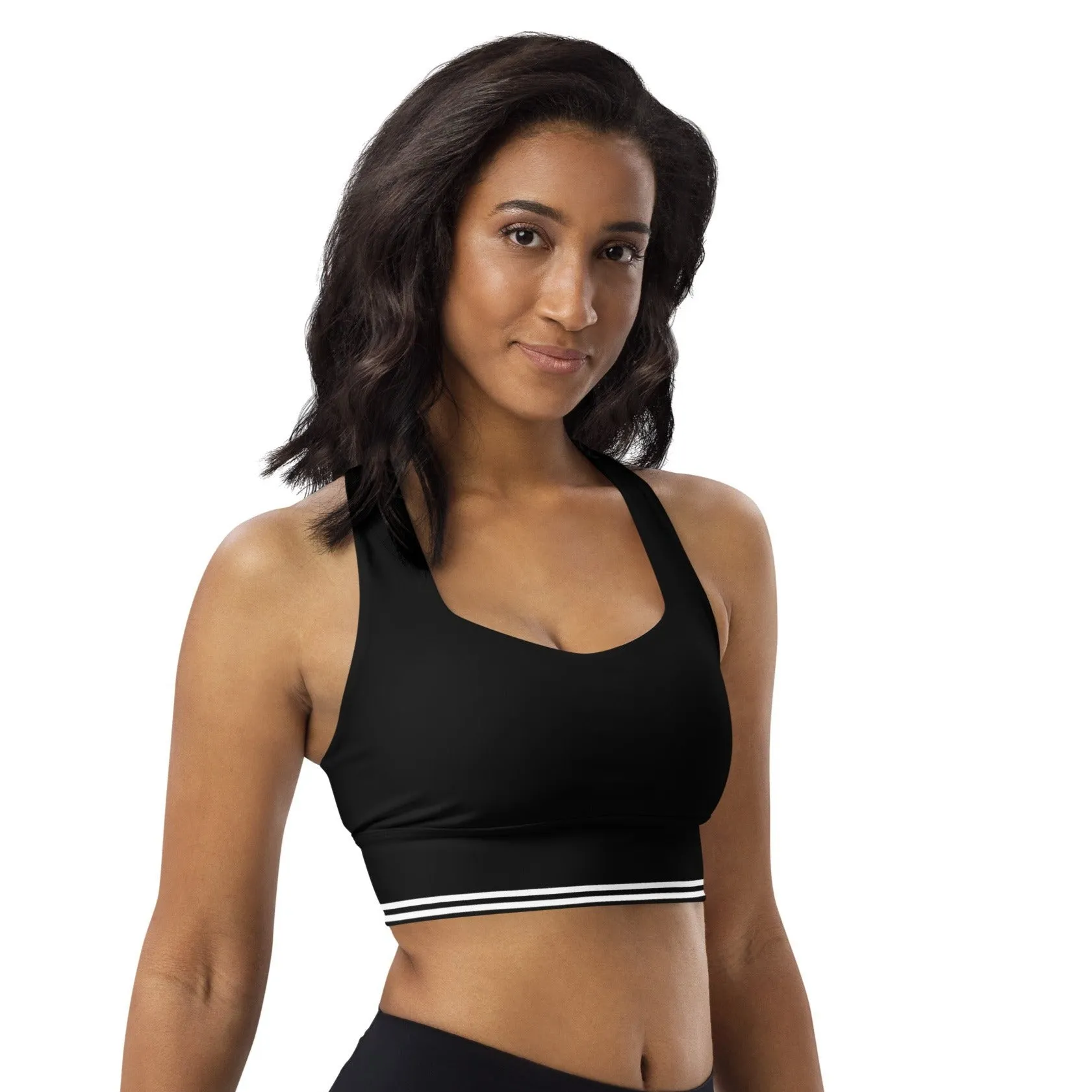 Athleisure Fashion Longline Sports Bra, lioness-love
