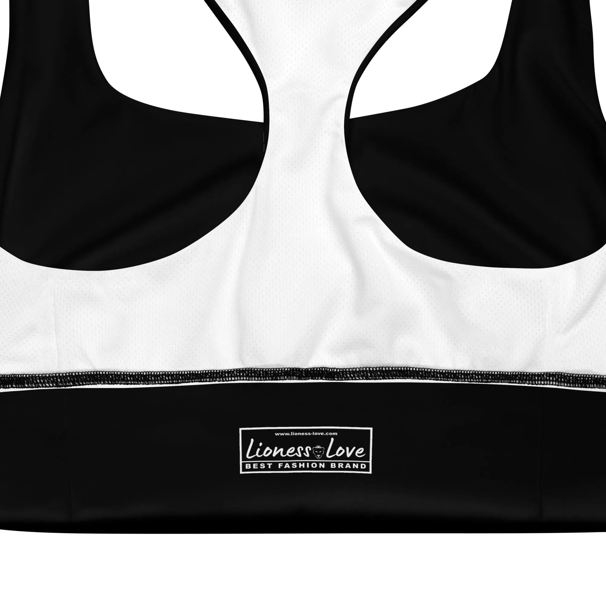 Athleisure Fashion Longline Sports Bra, lioness-love