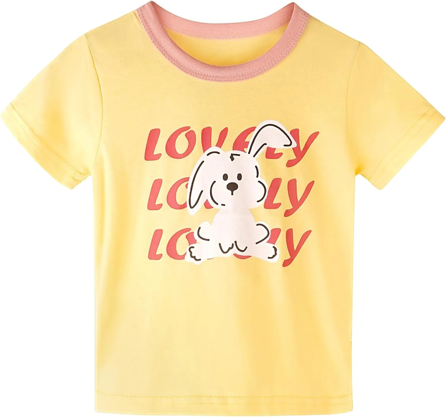 Baby & Little Girls Denim Overall Dresses Sets, Crewneck Cotton T-shirt Jeans Suspender Skirts