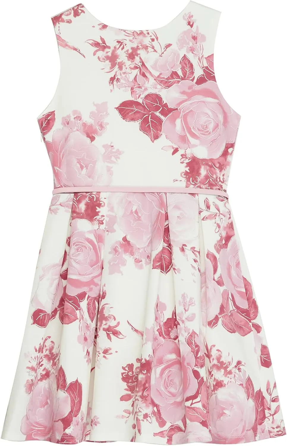 Beautees Girls' Sleeveless Fit and Flare Dress and Shrug