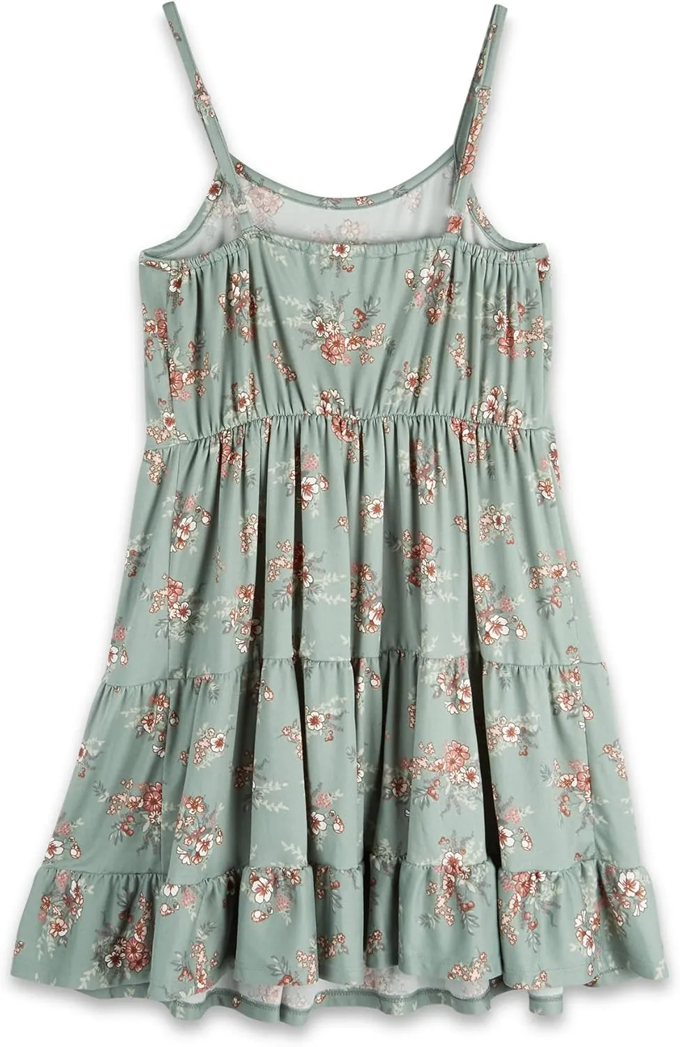 Beautees Girls' Sleeveless Tiered Dress and Duster Cardigan Set