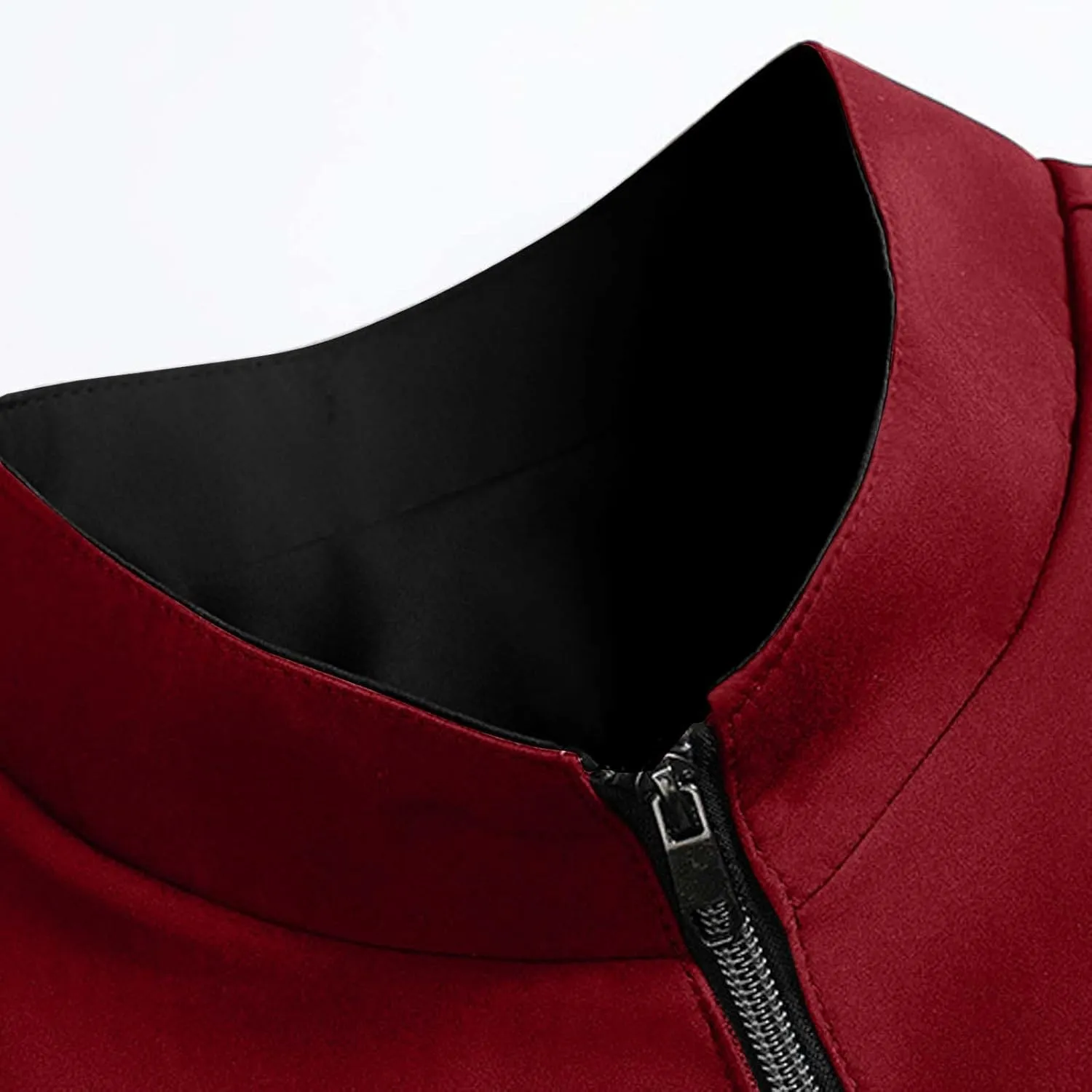 Bidobibo Quilted Jacket Men Lightweight Sherpa Lined Coat Quilted Jackets Men's Winter Jackets Outerwear Warm Puffer Coats