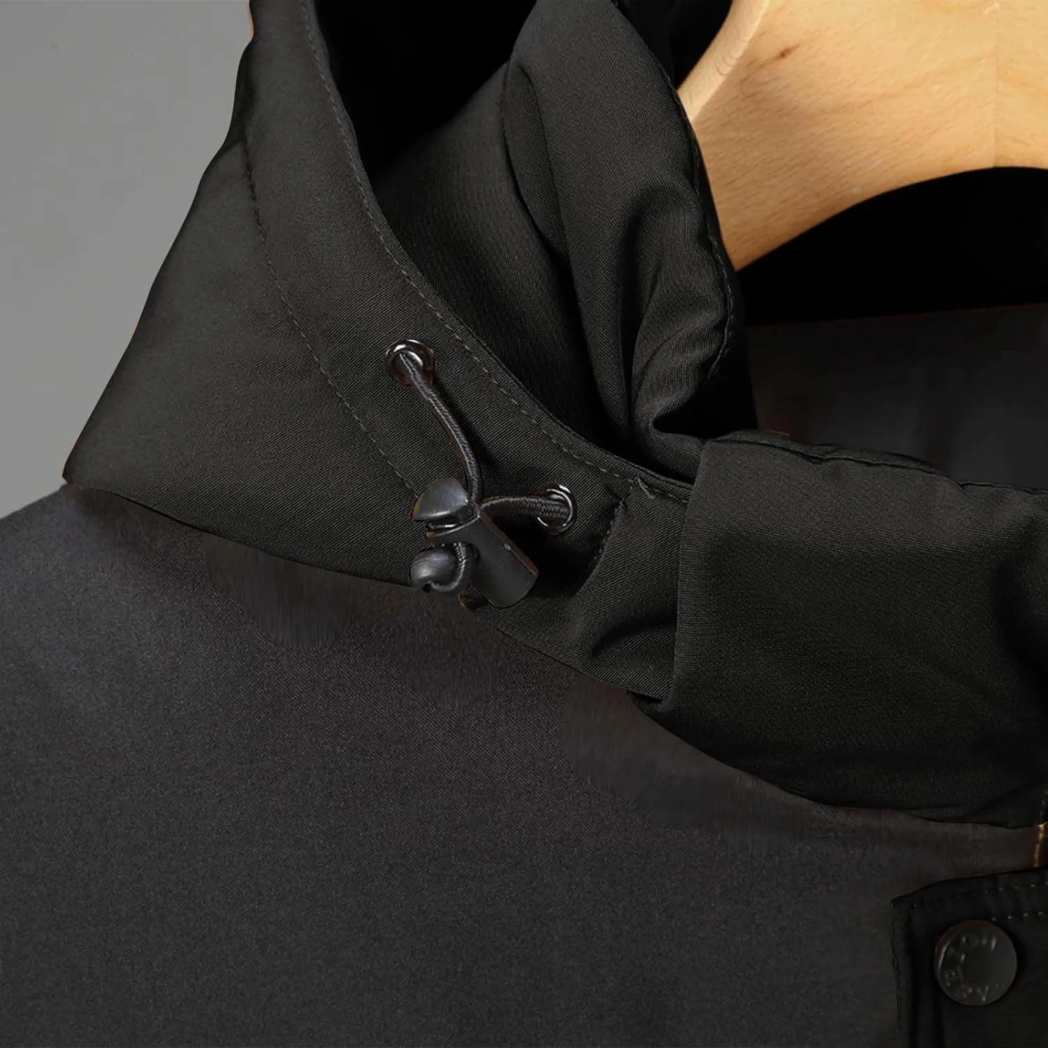 Bidobibo Quilted Jacket Men with Big Hood Patchwork Puffer Coat Mens Parka Winter Coats Long 2024 Padded Jacket Plus Size