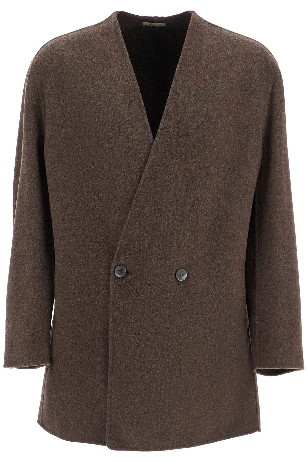blazer without lapels FG24FW60 615DWC MOCHA