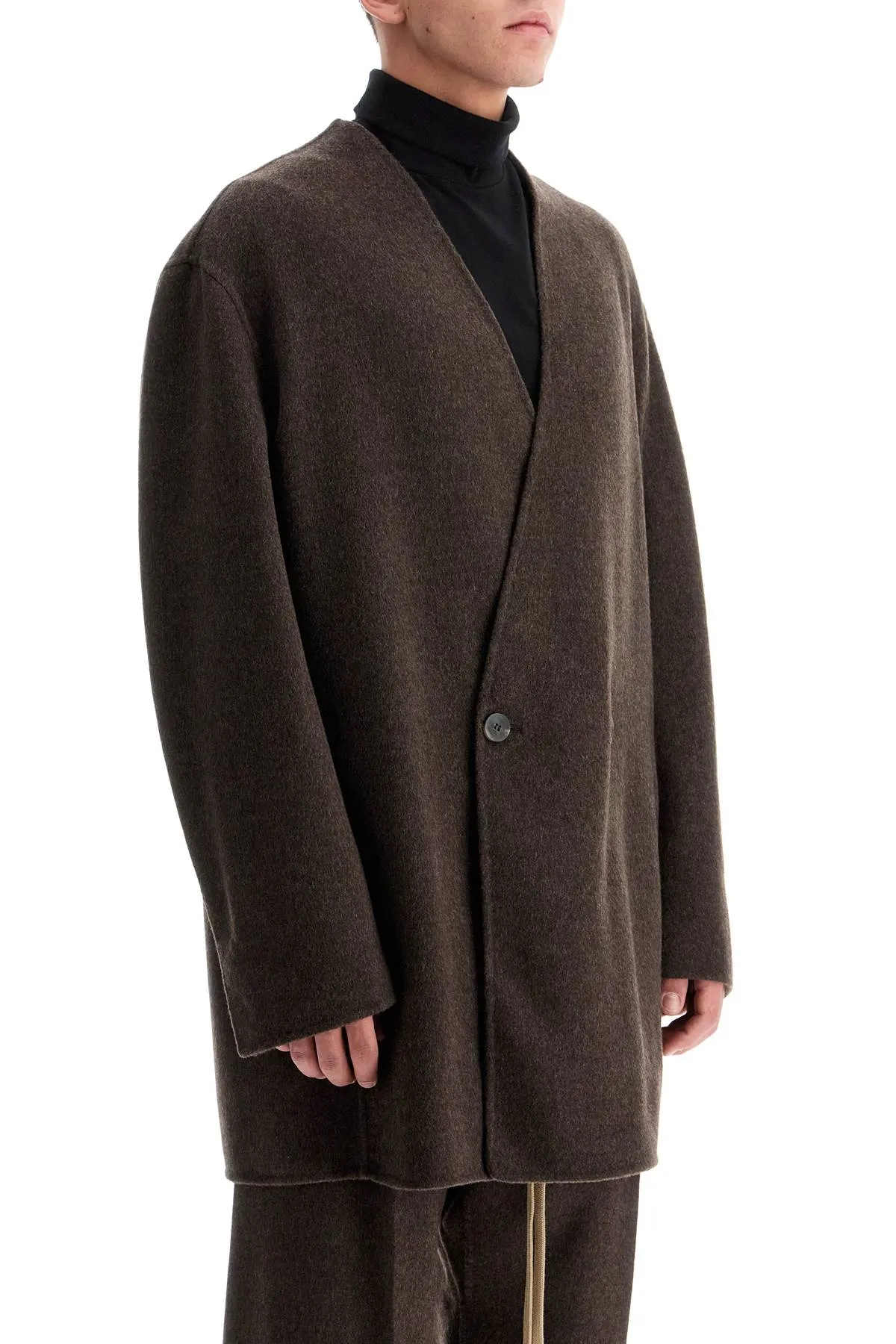 blazer without lapels FG24FW60 615DWC MOCHA