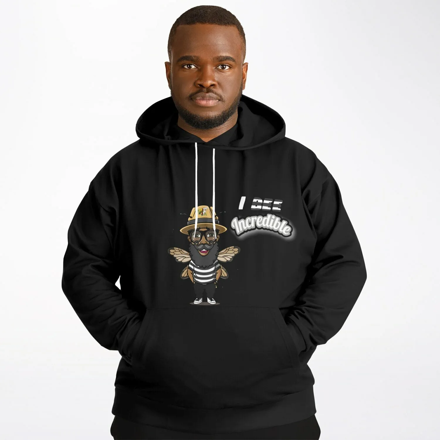 Blk Insct Famili Fashion Plus-size Hoodie - AOP