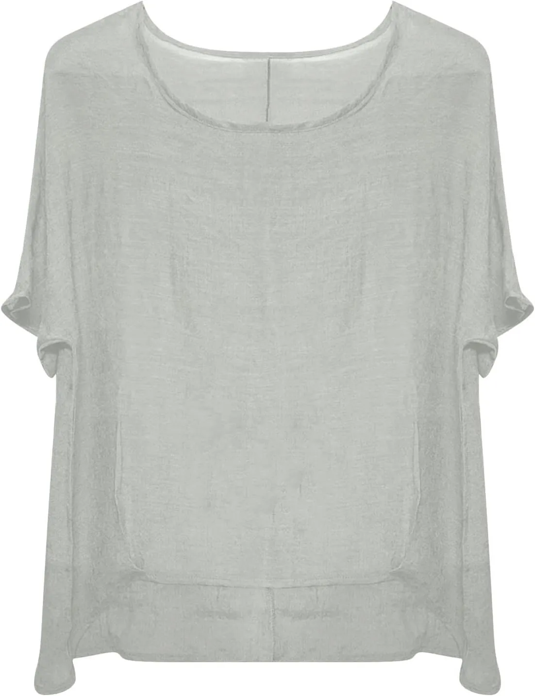 Boho Shirts for Women Hippie Casual Summer Short Sleeve Gauze Shirts Plus Size Cotton Linen Peasant Tops Blouses