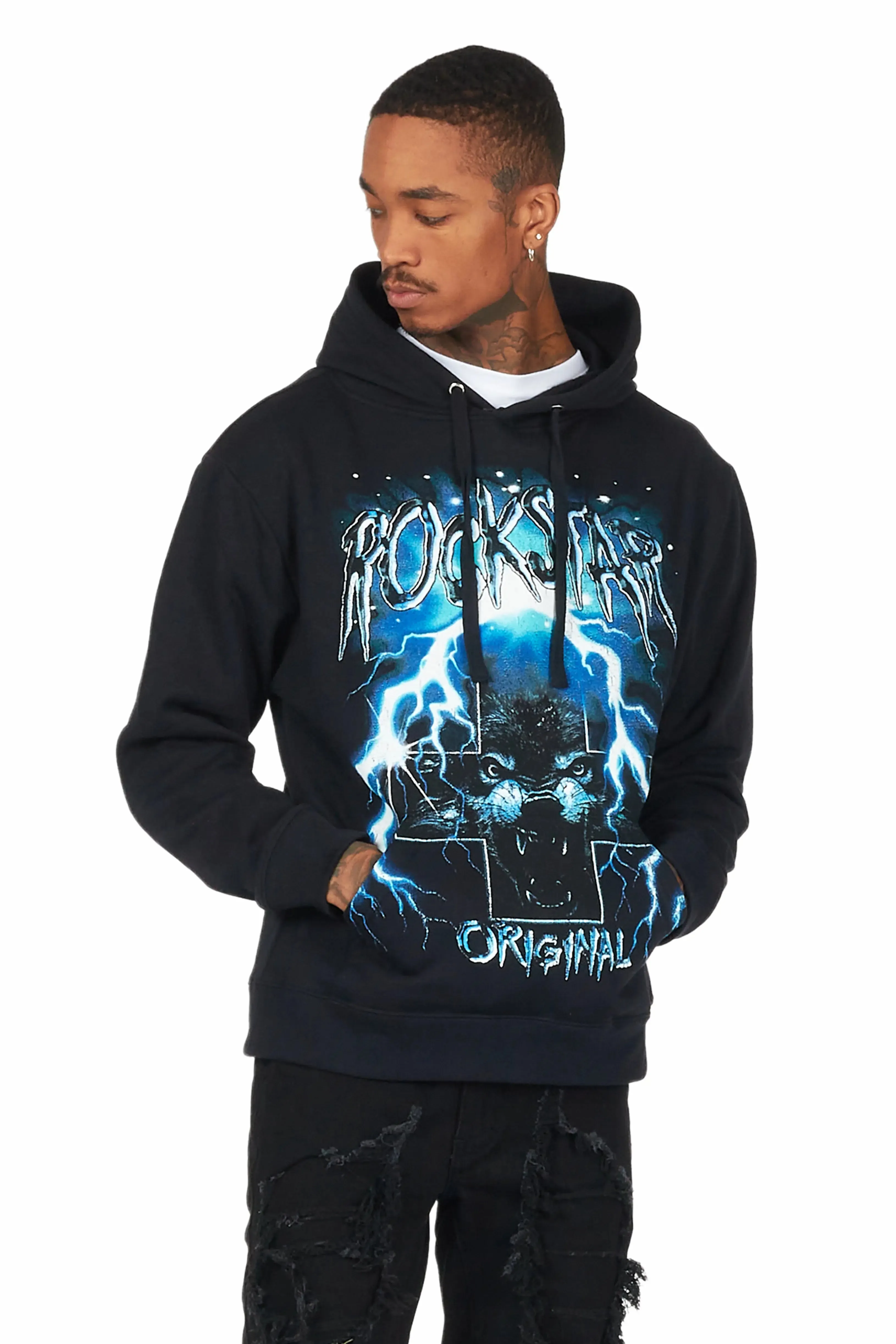 Bolk Black Graphic Hoodie