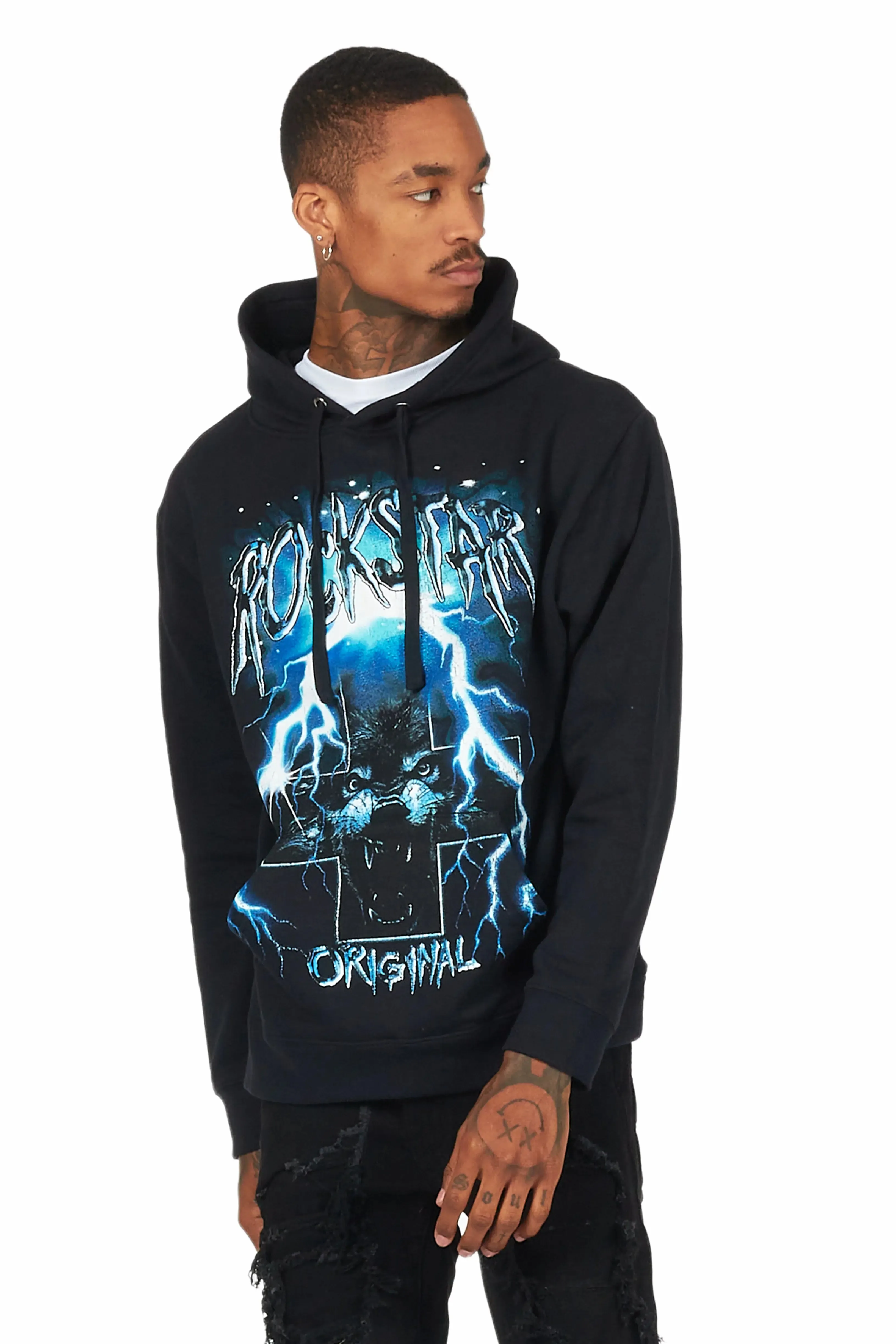Bolk Black Graphic Hoodie