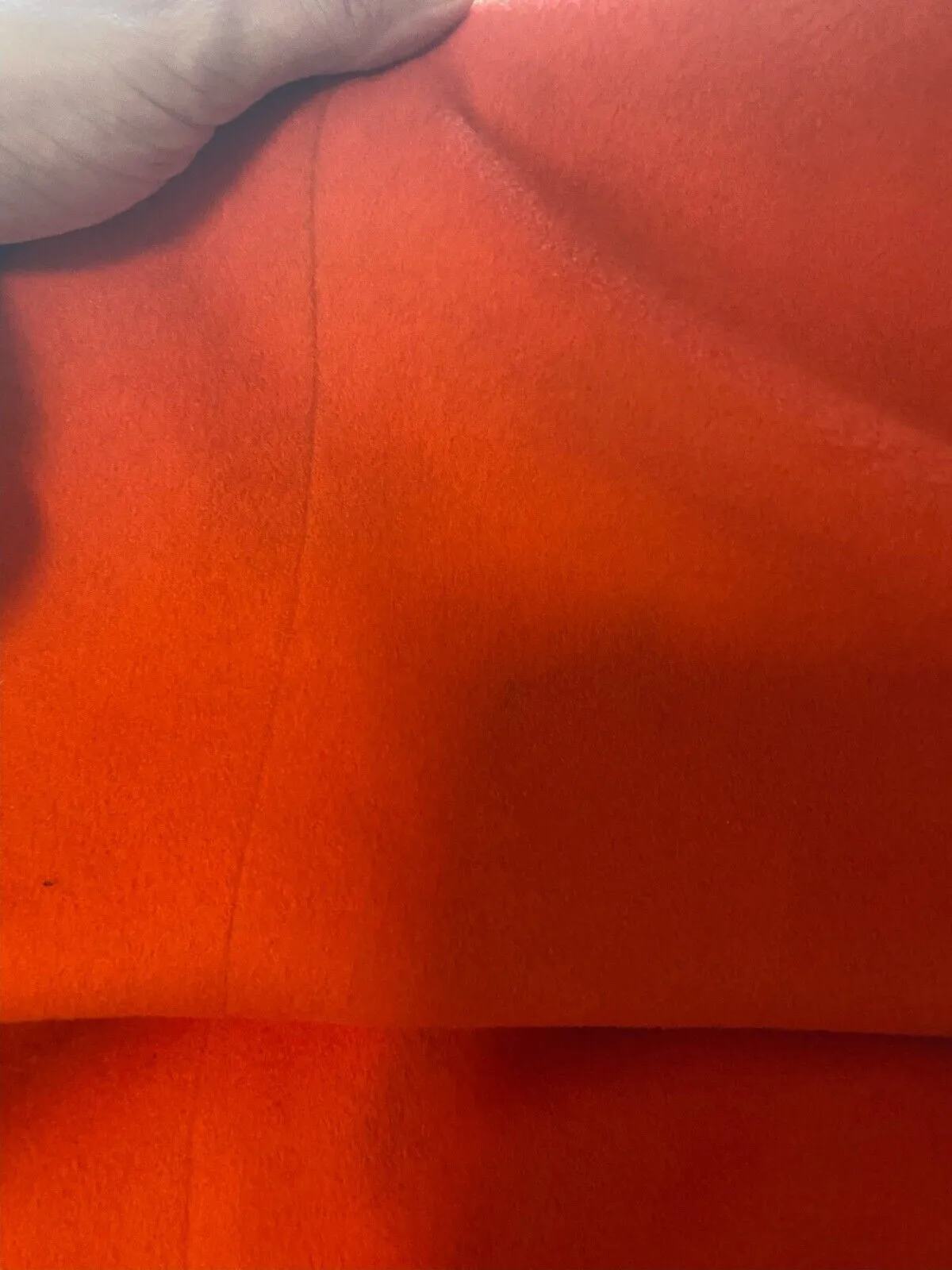 BSBY orange 100% wool belted coat size UK12/US8