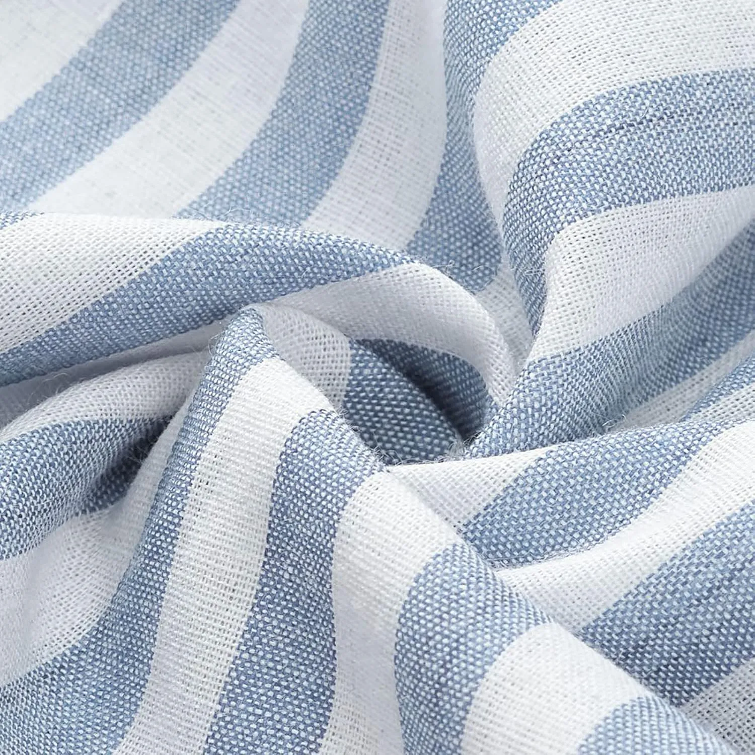 Casual Striped Button Down Shirts for Women Lapel Collar Long Sleeve Linen Blouse Tops Tee Loose Fit Ladies Shirts