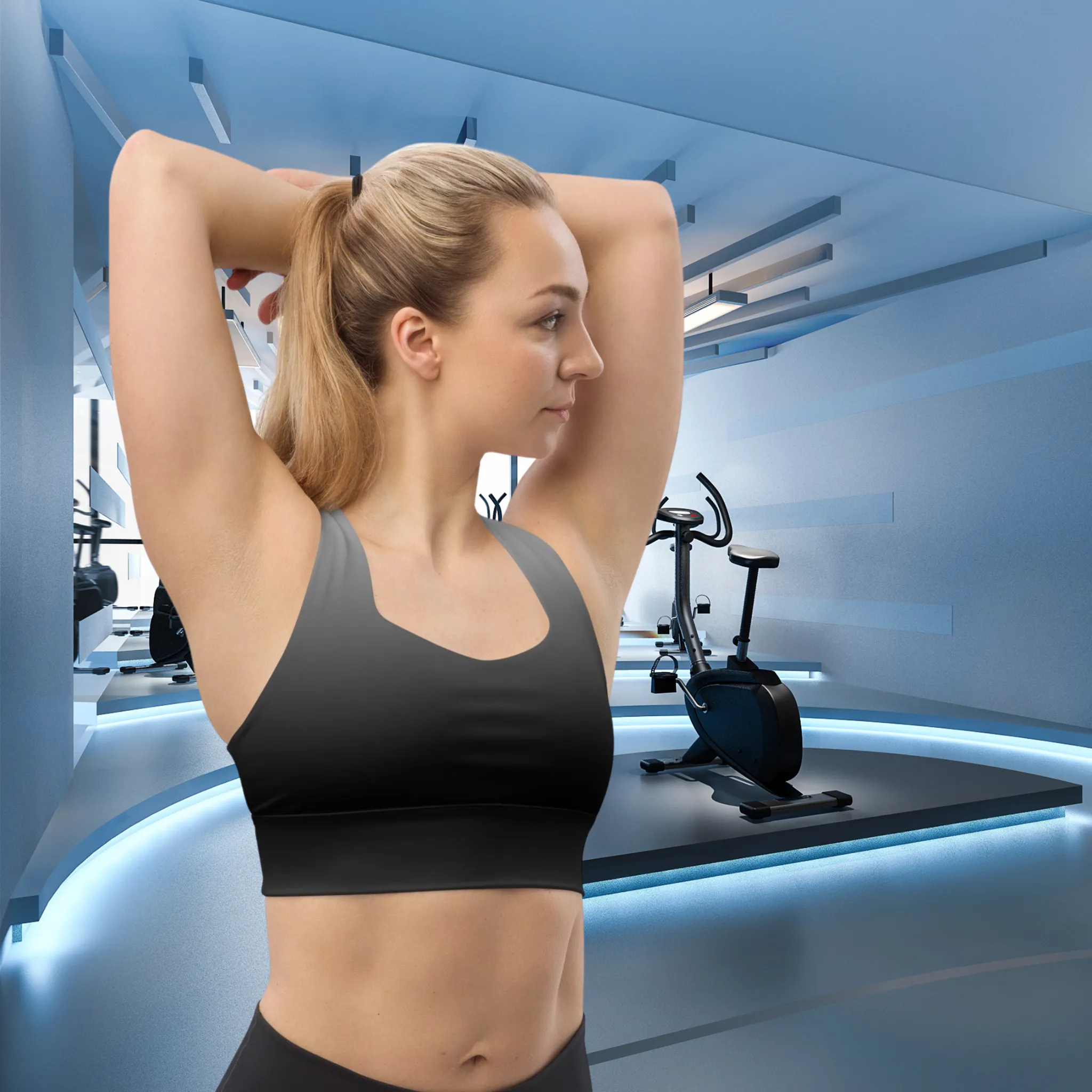 Comfortable Tri-Color Yoga Attire Sports Bra, lioness-love