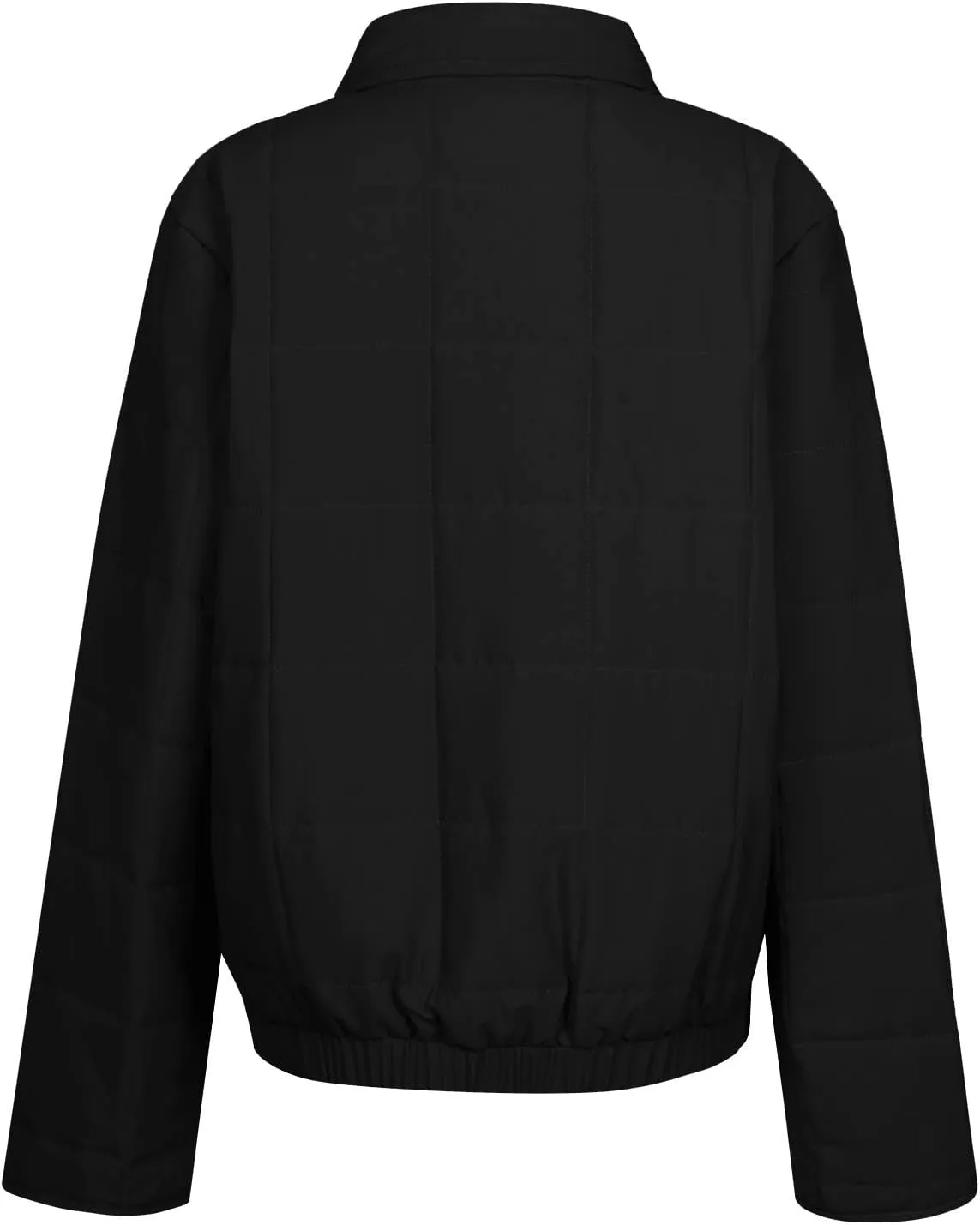 COTECRAM Winter Coats for Women Casual Fashion Plus Size Quilted Jackets Long Sleeve Zip Up Plaid Puffer Jacket Warm Outwear