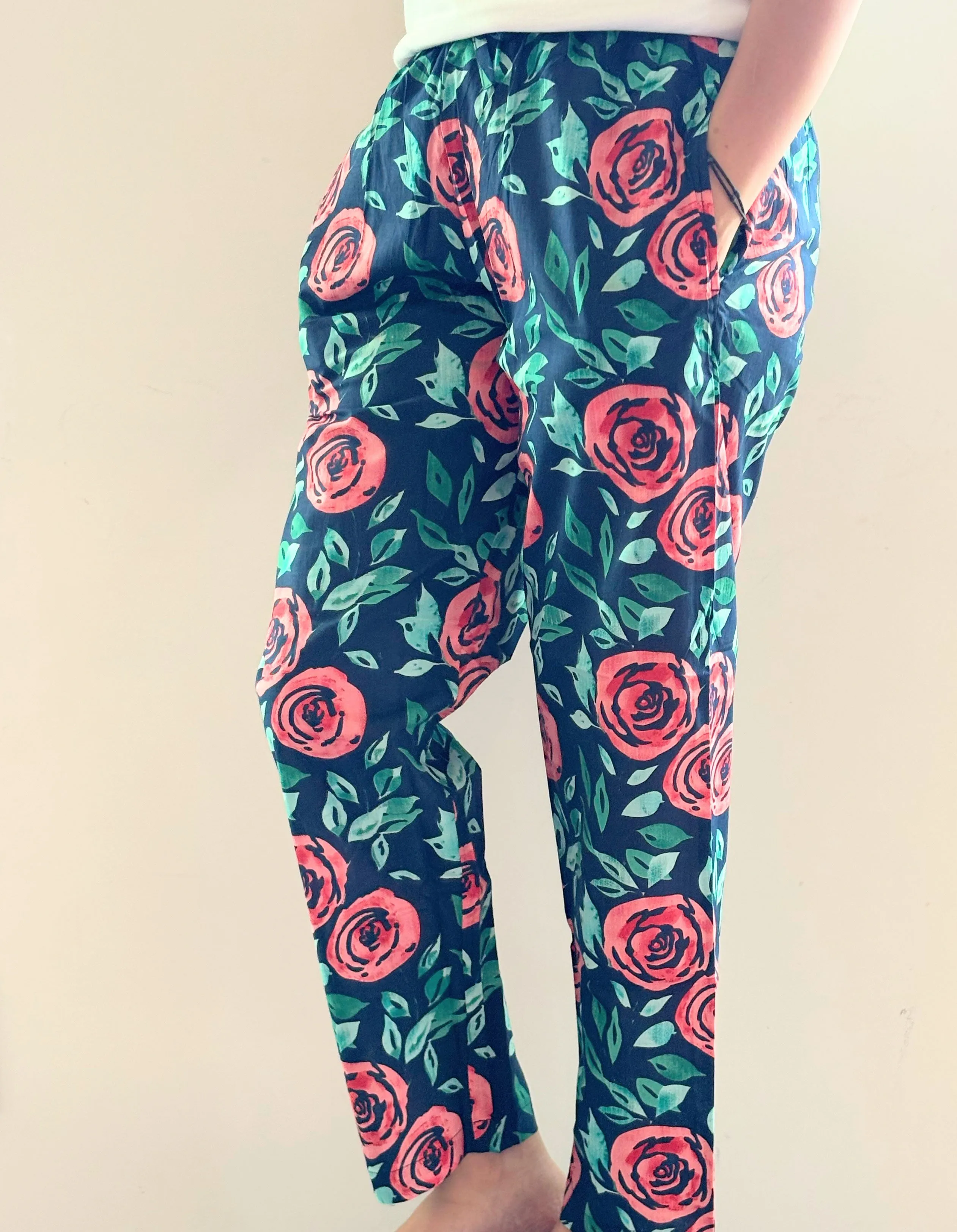 Cotton Pajama Pants Women - Royal Rose