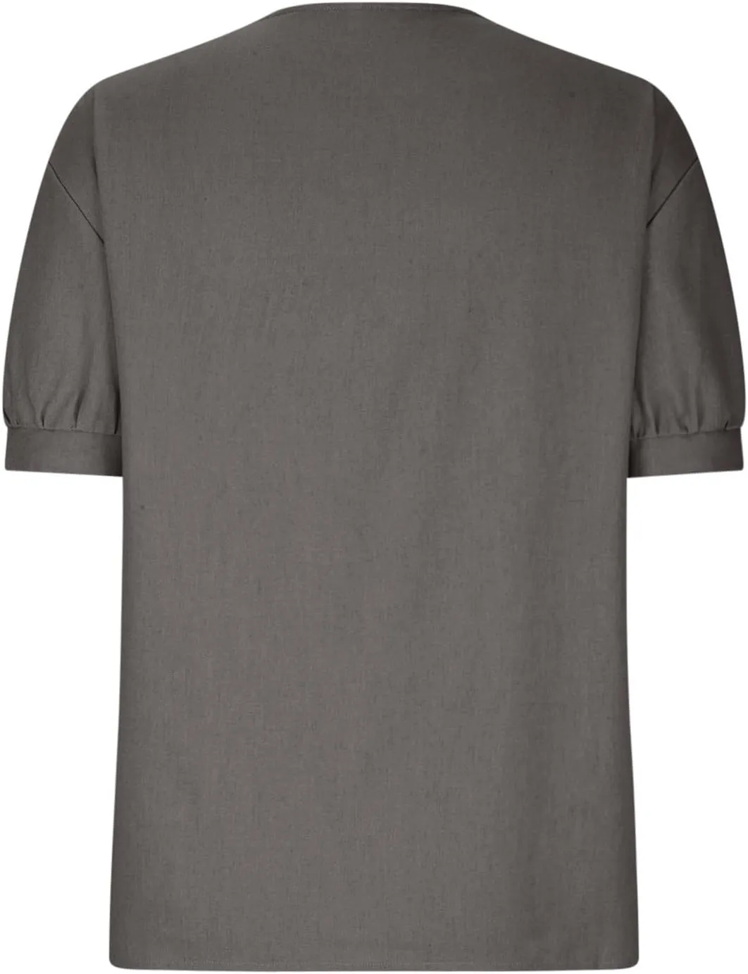 Cotton Tee Shirts for Women 2024 Fashion Short Sleeve V Neck Cotton Linen Top Loose Fit Solid Blouse Ladies Clothes