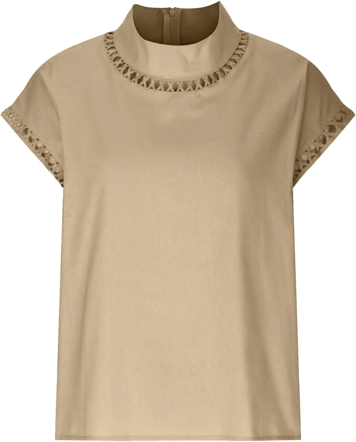 Cotton Tshirts for Women Elegant Cap Sleeve Solid Cotton Linen Tops Summer Fashion Blouse Going Out Trendy Clothes