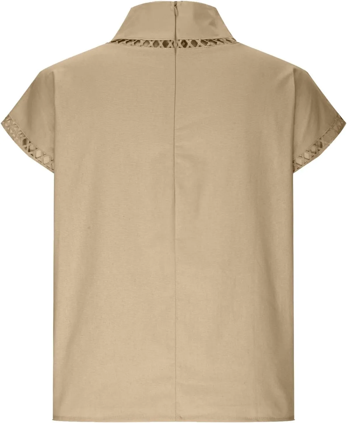 Cotton Tshirts for Women Elegant Cap Sleeve Solid Cotton Linen Tops Summer Fashion Blouse Going Out Trendy Clothes