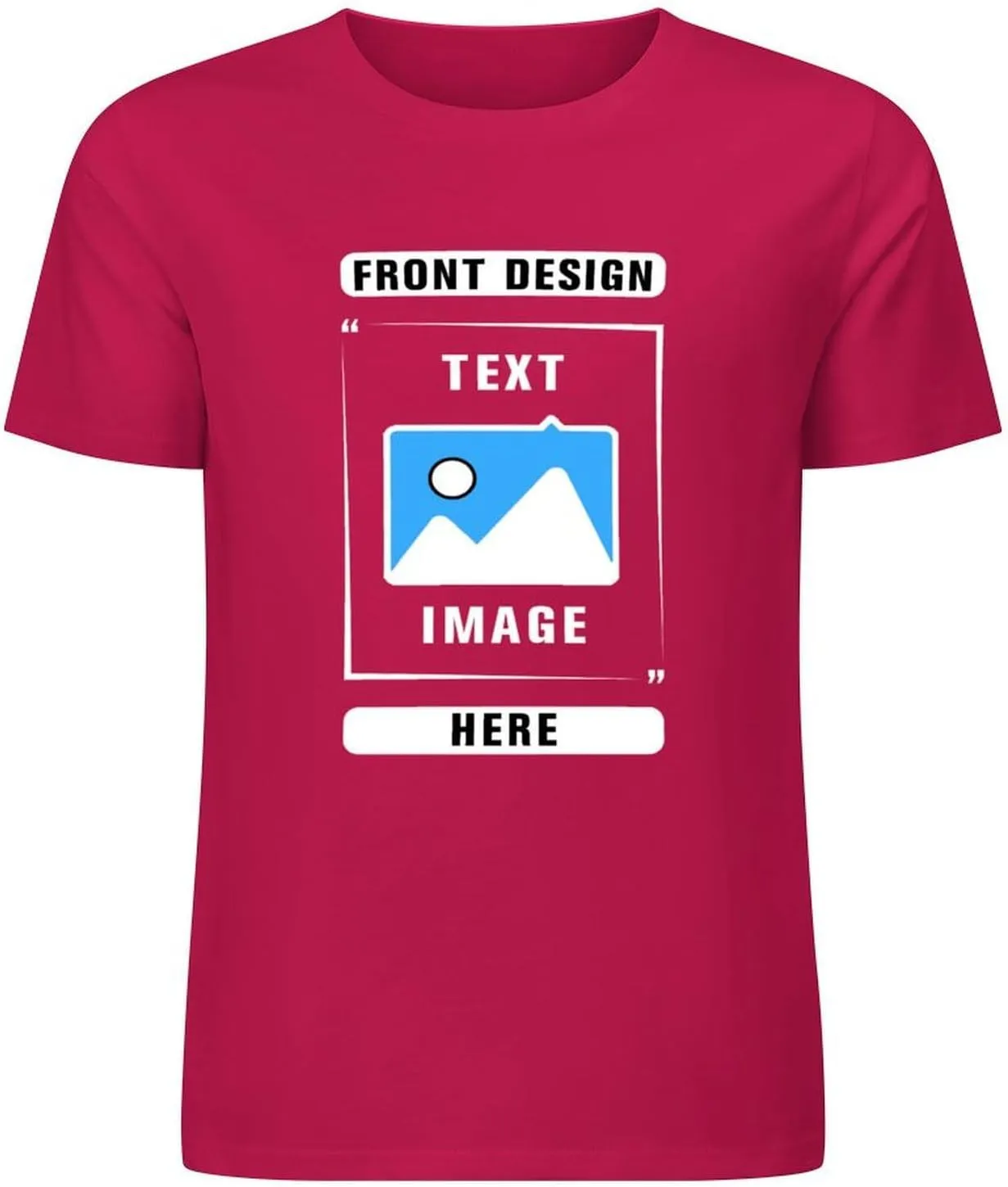 Custom T Shirts, Add Picture/Logo/Text Customized T Shirts for Men/Women Gifts, Personalized Unisex Crewneck Tee Shirt