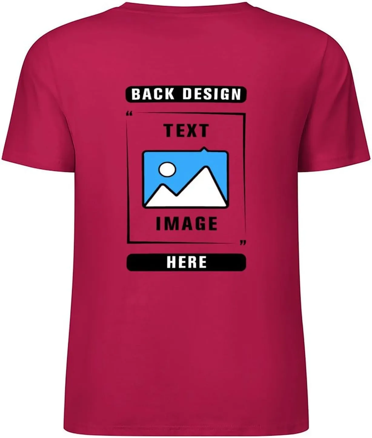 Custom T Shirts, Add Picture/Logo/Text Customized T Shirts for Men/Women Gifts, Personalized Unisex Crewneck Tee Shirt