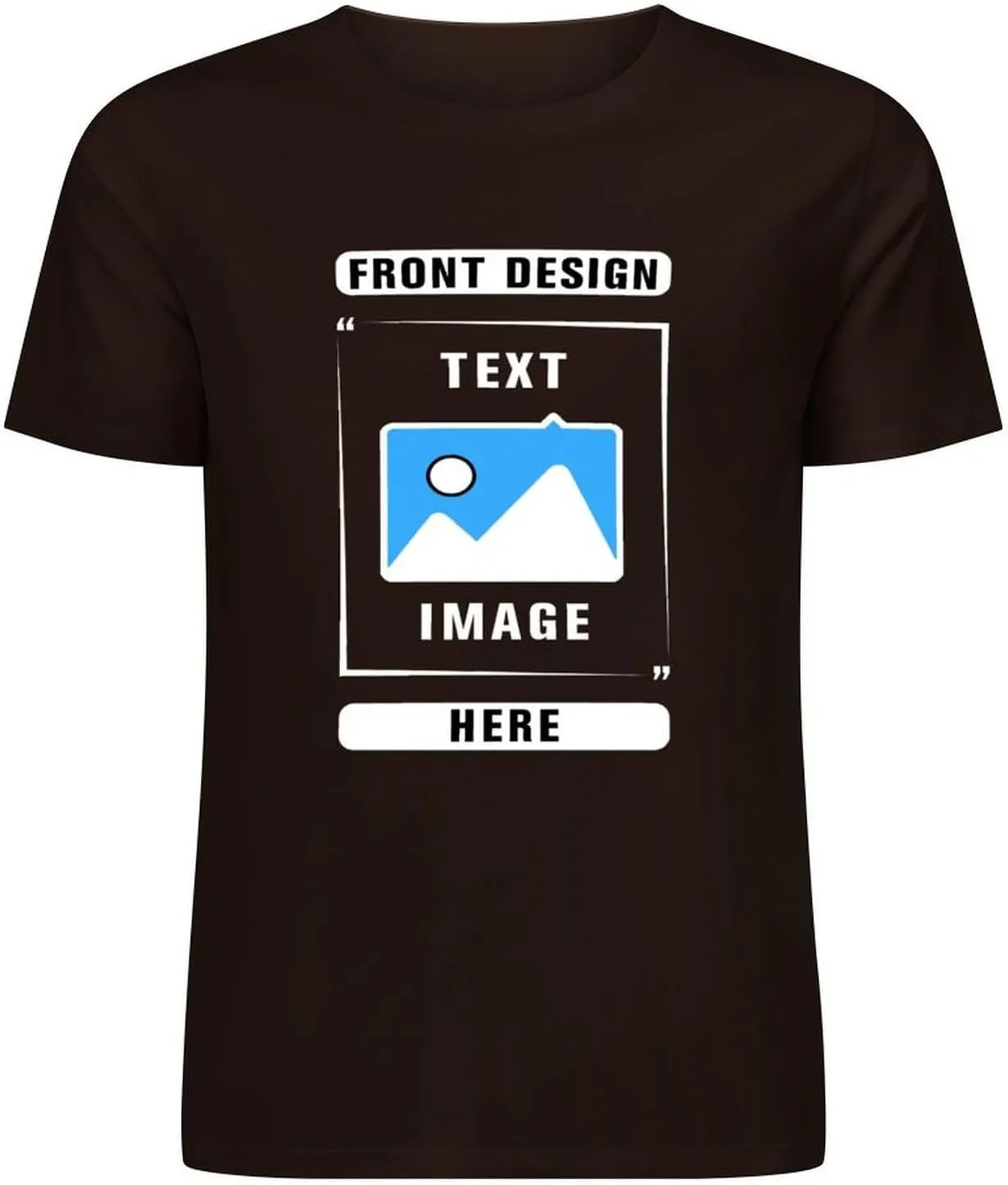 Custom T Shirts, Add Picture/Logo/Text Customized T Shirts for Men/Women Gifts, Personalized Unisex Crewneck Tee Shirt