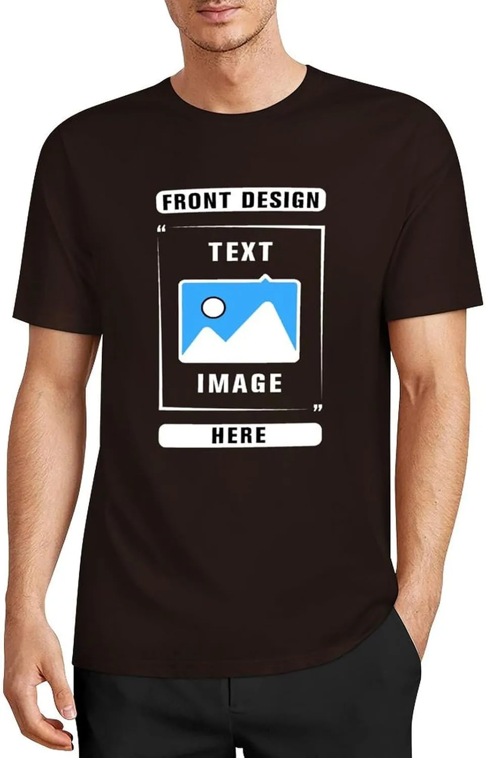 Custom T Shirts, Add Picture/Logo/Text Customized T Shirts for Men/Women Gifts, Personalized Unisex Crewneck Tee Shirt