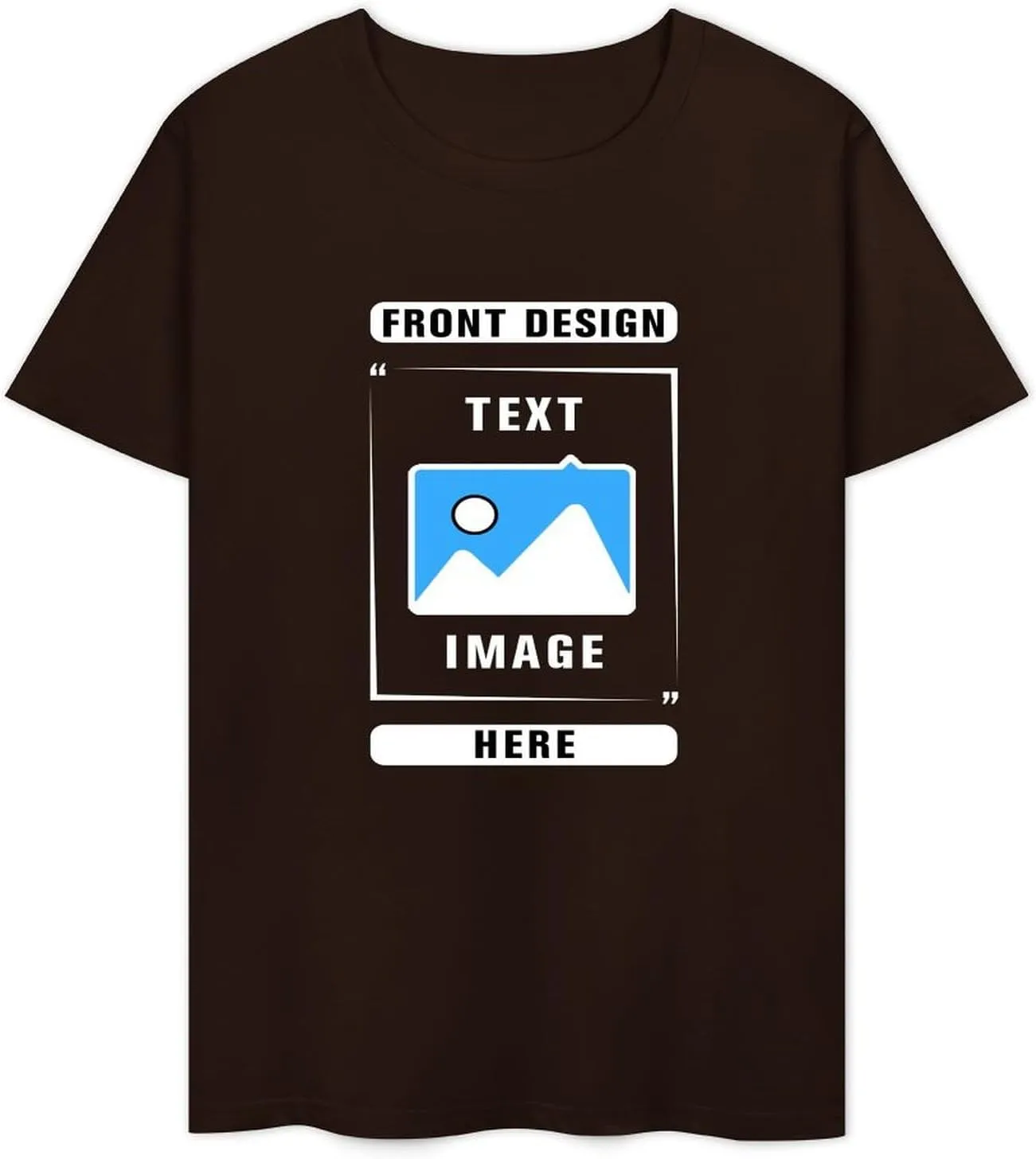 Custom T Shirts, Add Picture/Logo/Text Customized T Shirts for Men/Women Gifts, Personalized Unisex Crewneck Tee Shirt
