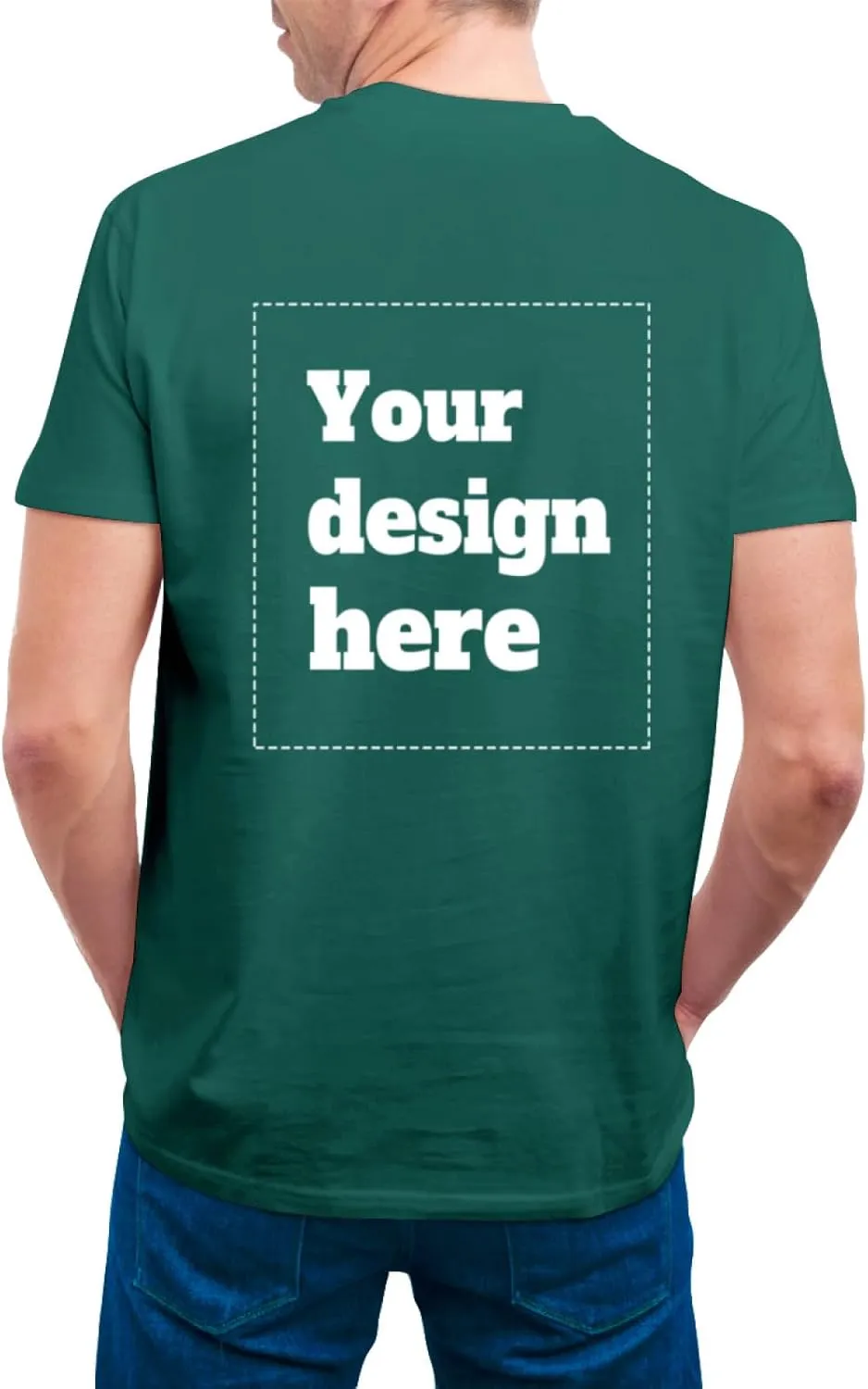 Custom T-Shirts for Men and Women, Custom Shirts Made in The USA, Personalized Cotton t-Shirts with Photo Logo Text
