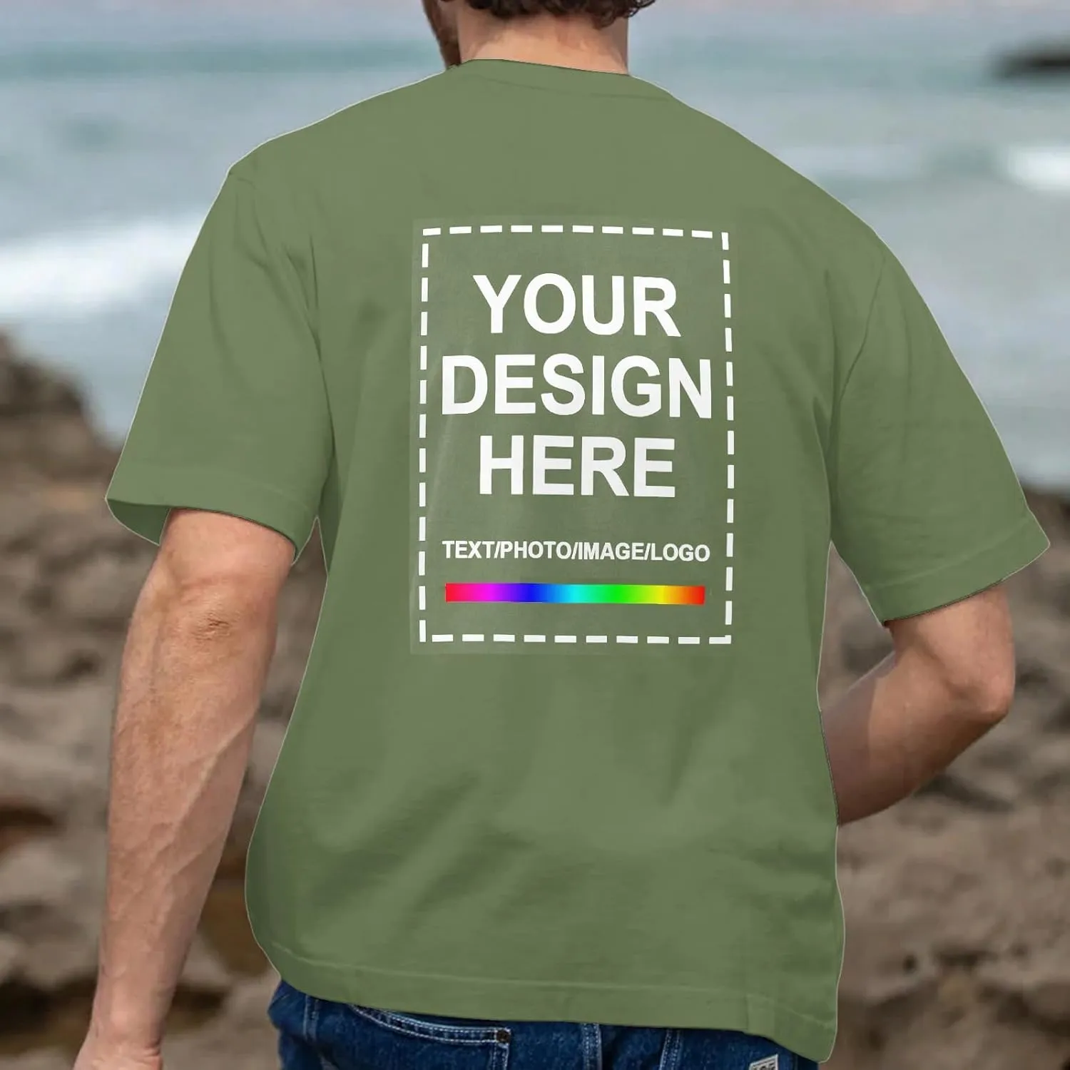 Custom T Shirts for MenCustom T Shirts Design Your OwnPersonalized T Shirts Customized Tee Gifts Add Photo Logo Text