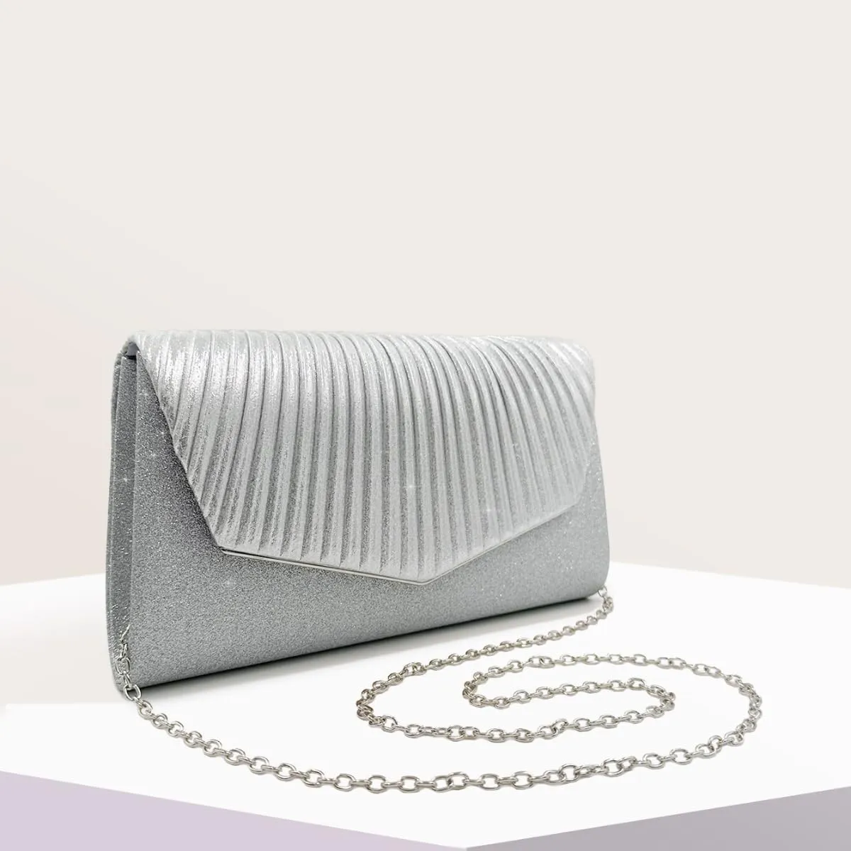 Elegant Sequins Evening Clutch Bags Purse Chain Shoulder Bags Sparkly Evening Bridal Prom Party Handbag