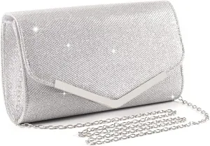 Elegant Sequins Evening Clutch Bags Purse Chain Shoulder Bags Sparkly Evening Bridal Prom Party Handbag