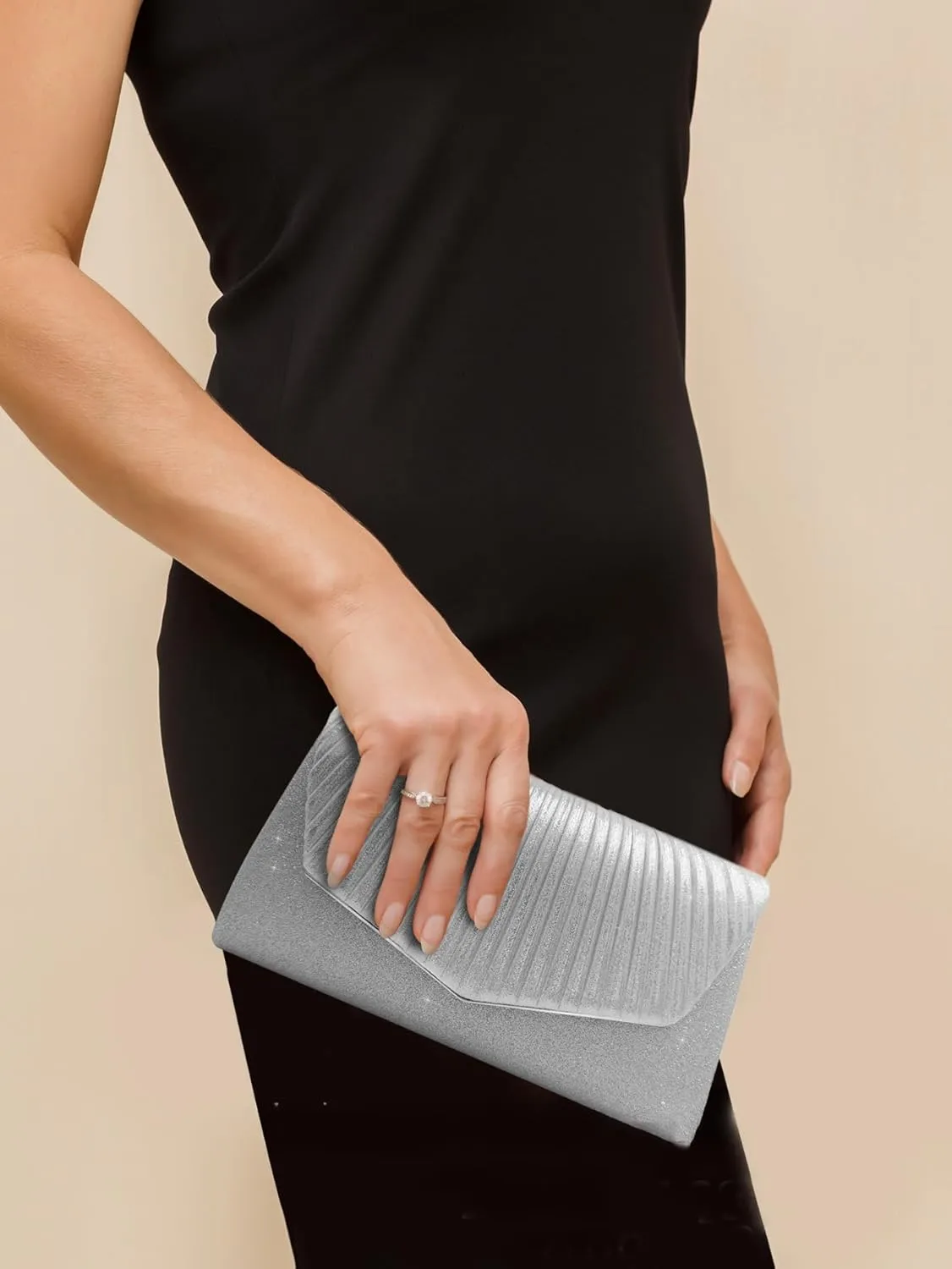 Elegant Sequins Evening Clutch Bags Purse Chain Shoulder Bags Sparkly Evening Bridal Prom Party Handbag