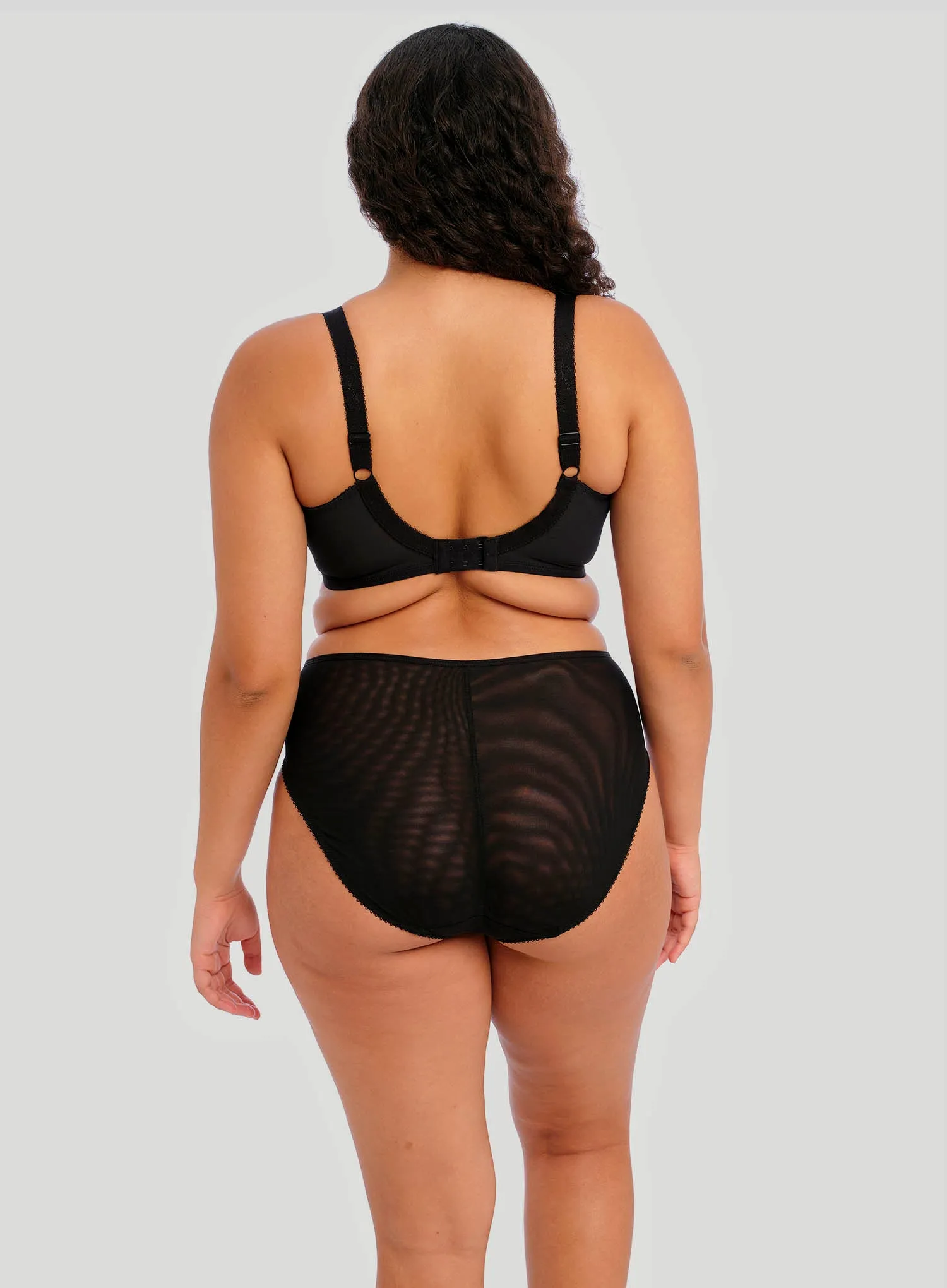 Elomi: Namrah Underwired Plunge Bandless Bra Jet