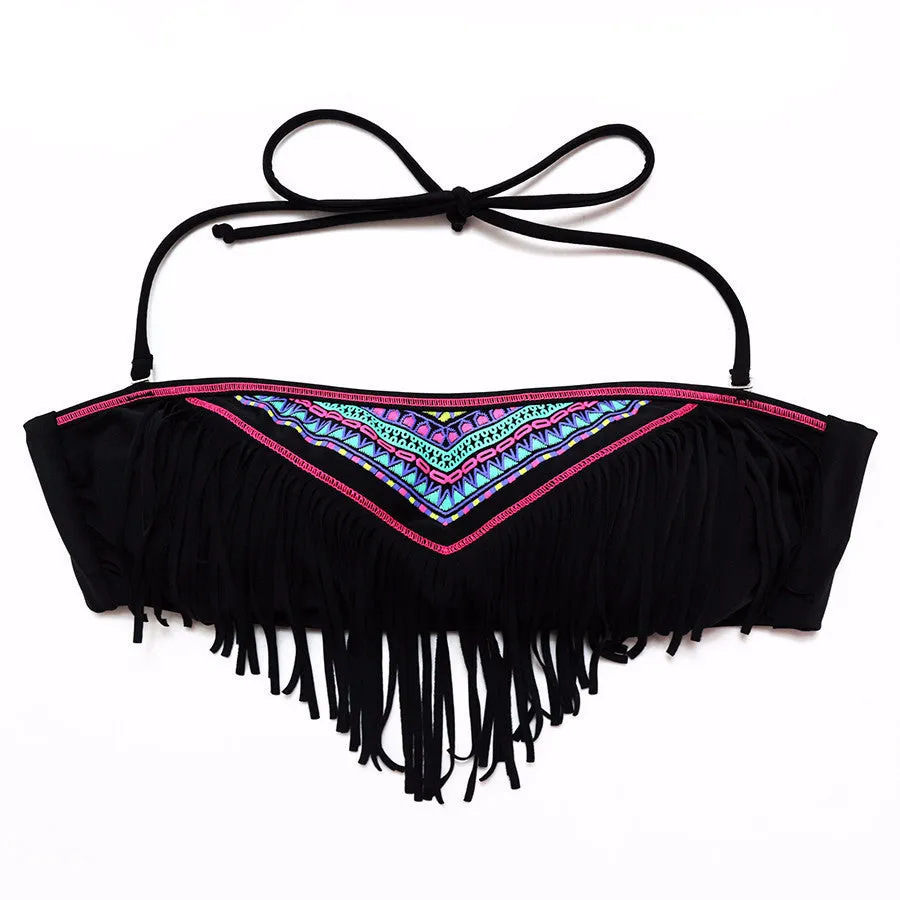 Floral Print Elegant Beachwear Women's Bikini Set
