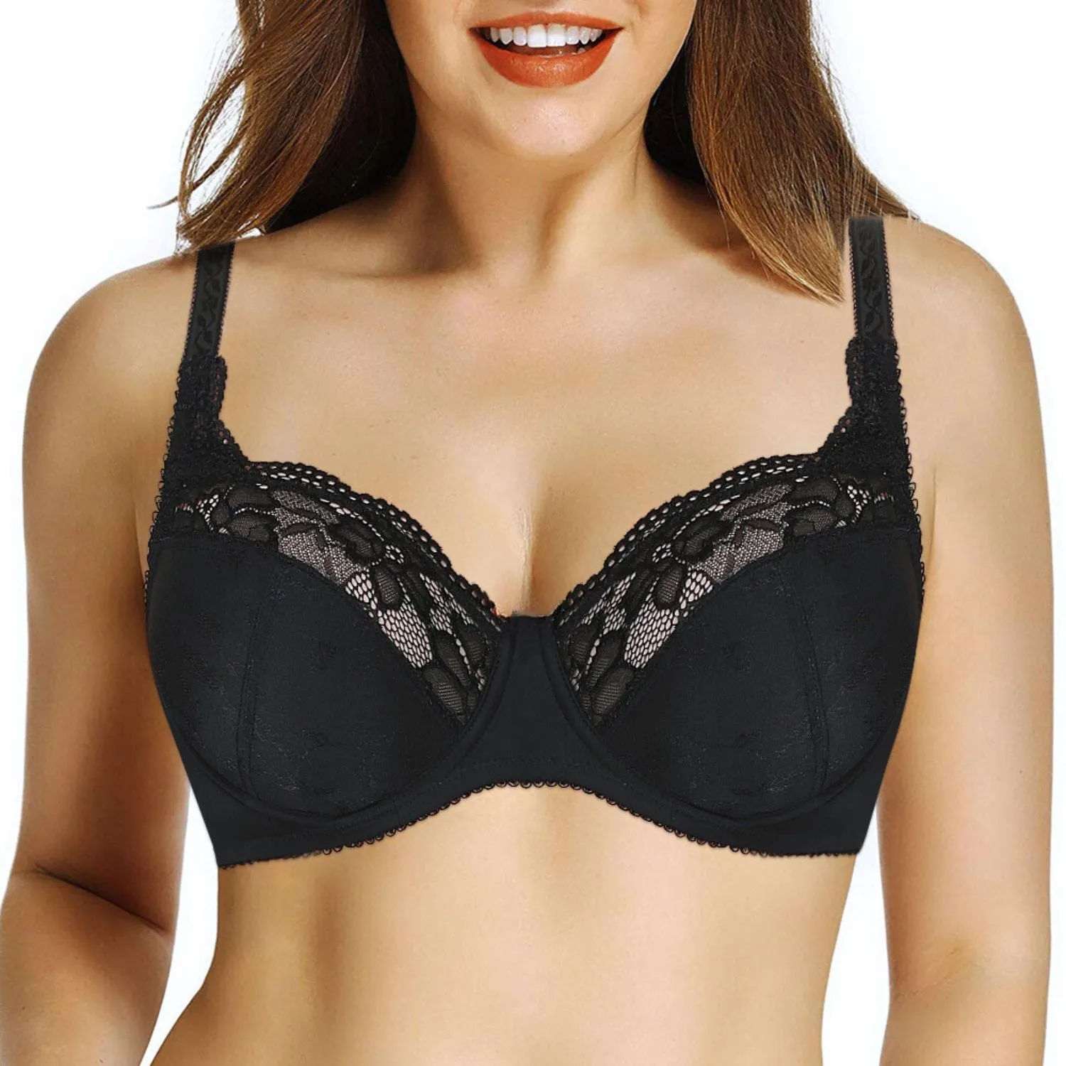 Full Coverage Minimizer Unlined Lightly Women Plus Size Bras