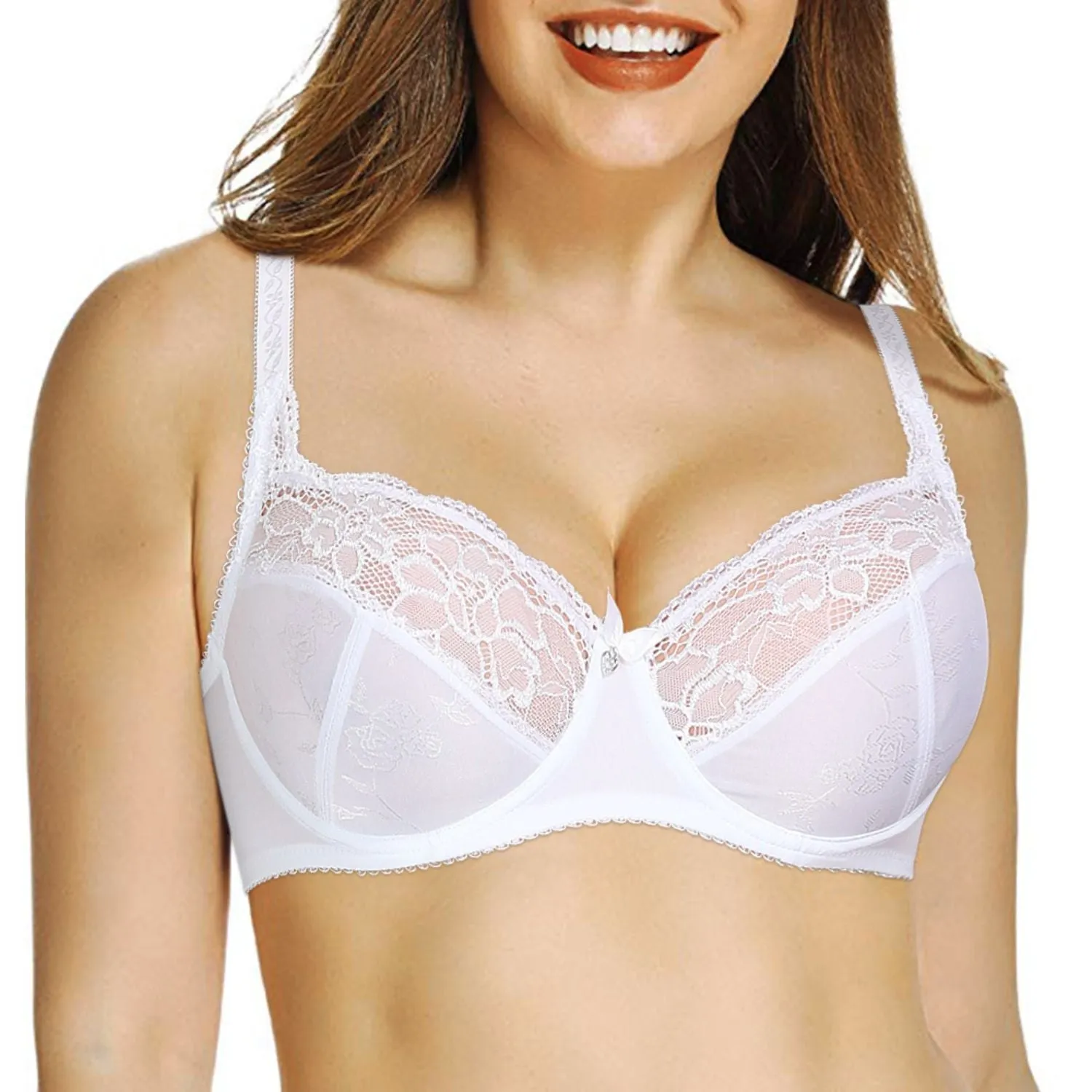 Full Coverage Minimizer Unlined Lightly Women Plus Size Bras
