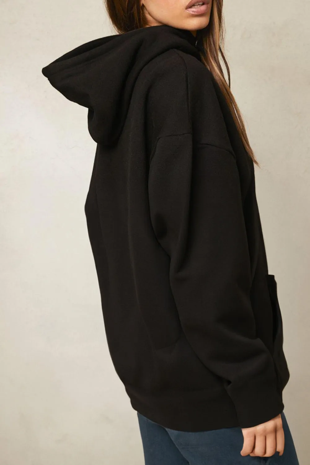 Full Size Butterfly and Flower Graphic Hoodie