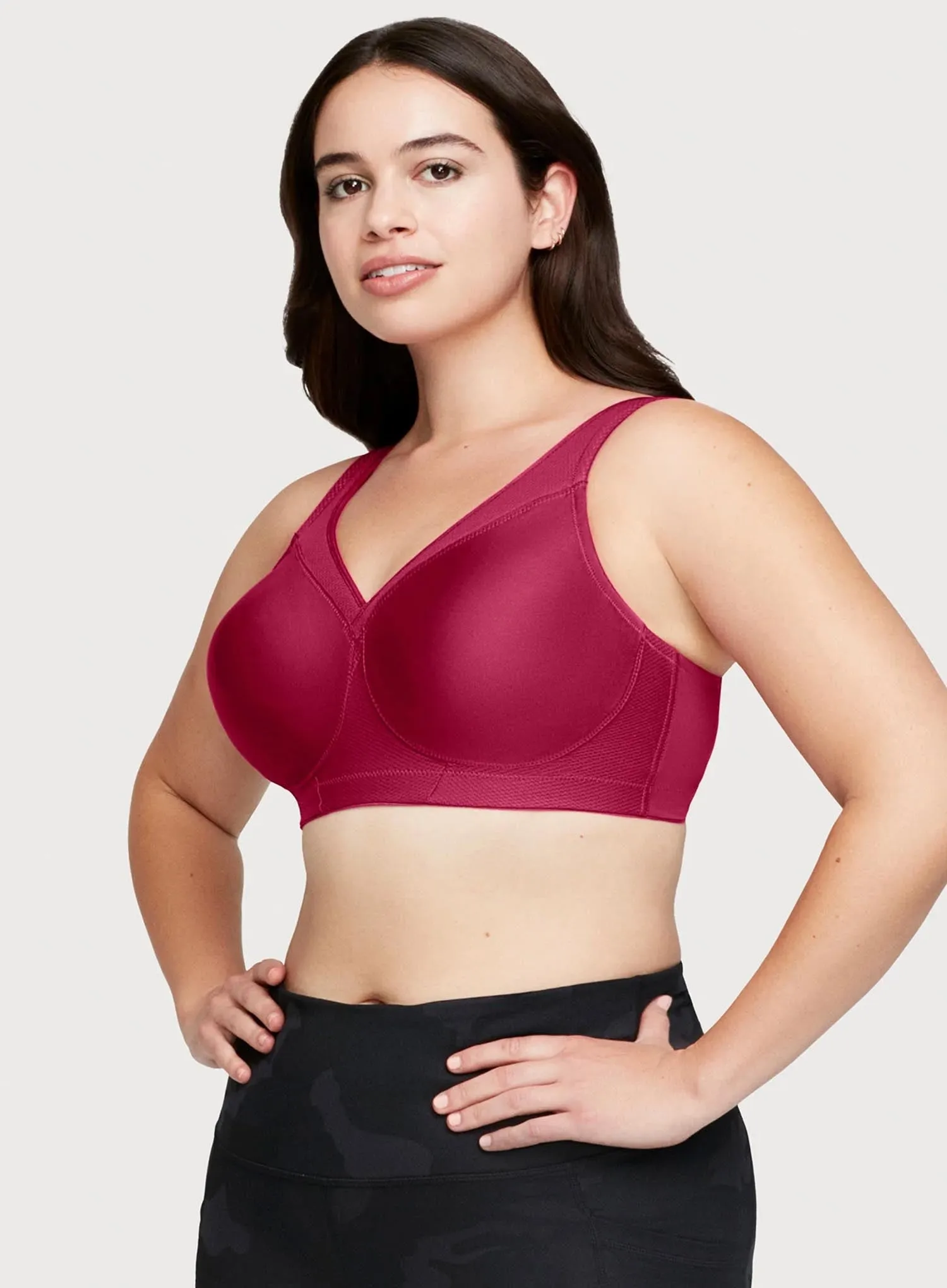 Glamorise: Magic Lift Full Figure Sports Bra Ruby Red