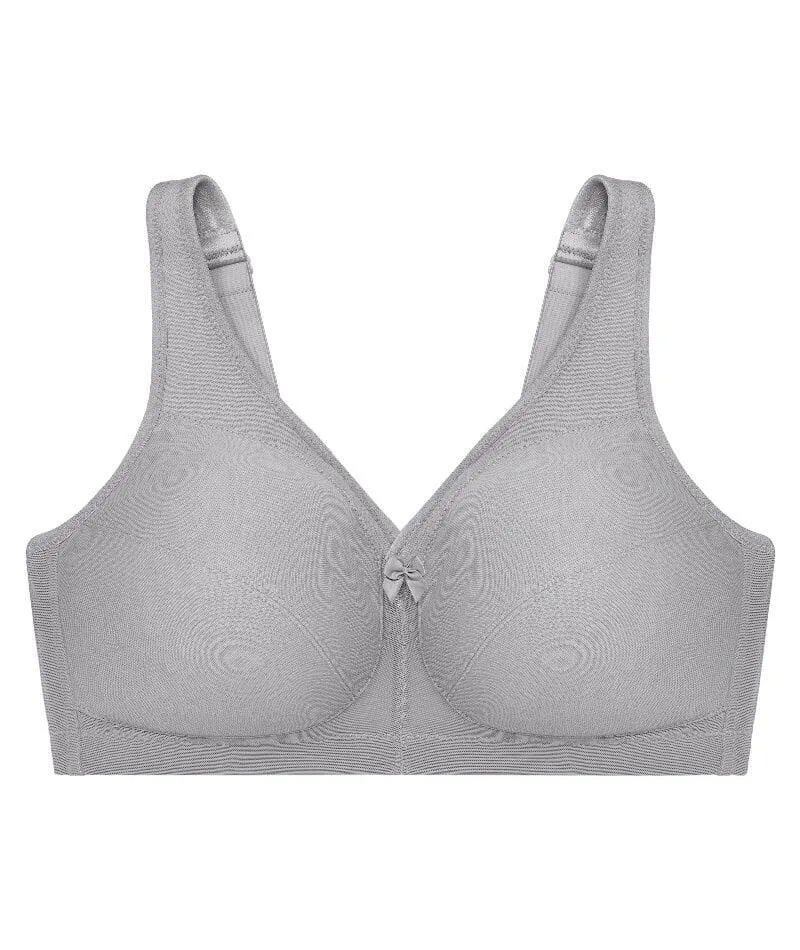 Glamorise Magiclift Active Support Wire-Free Bra - Gray Heather