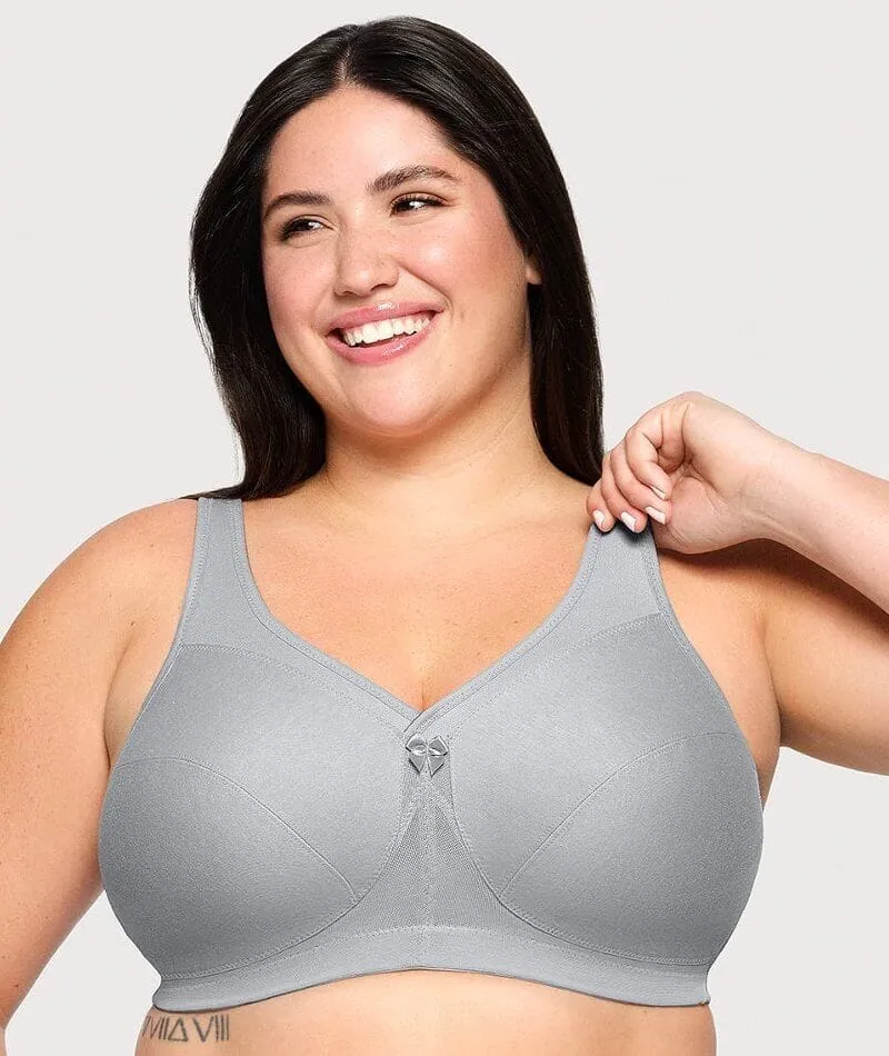 Glamorise Magiclift Active Support Wire-Free Bra - Gray Heather