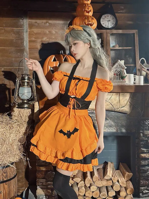 Halloween witch maid dress