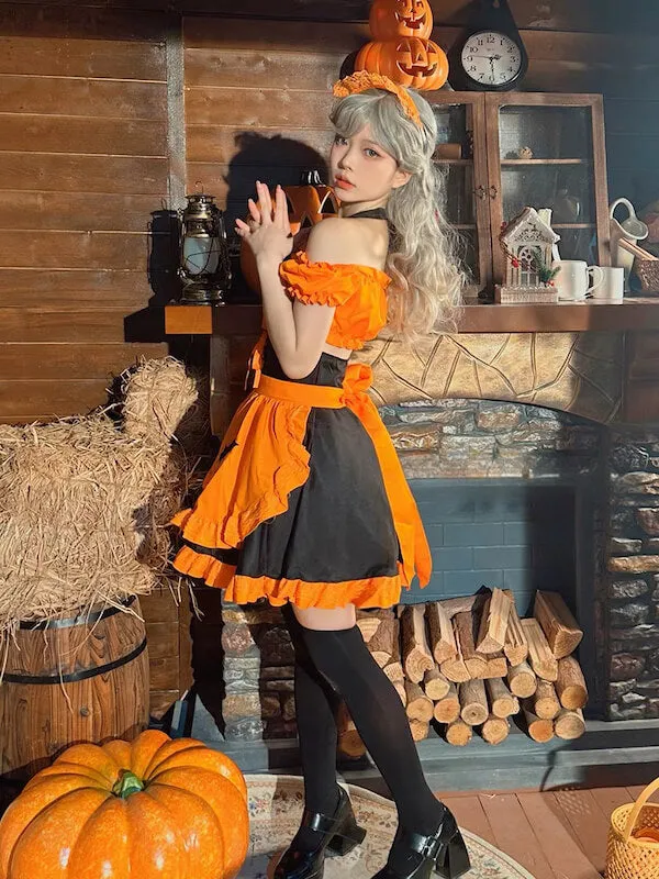 Halloween witch maid dress