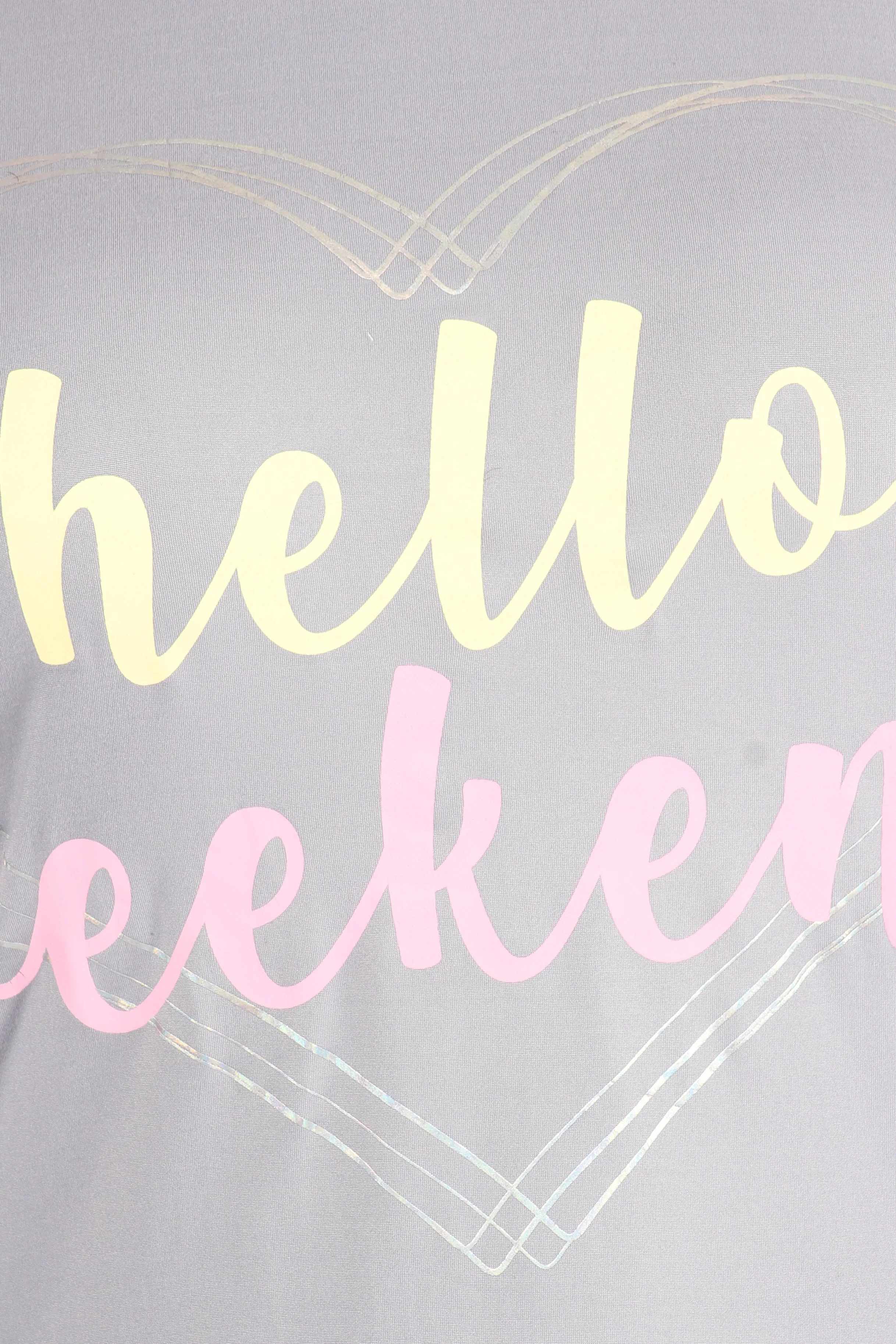 Hello Weekend Plus Size Nightshirt with Scrunchies