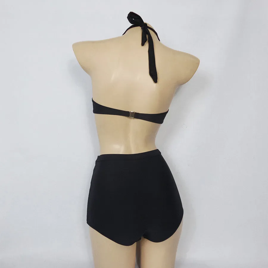 High Waist Strappy Bikini Set