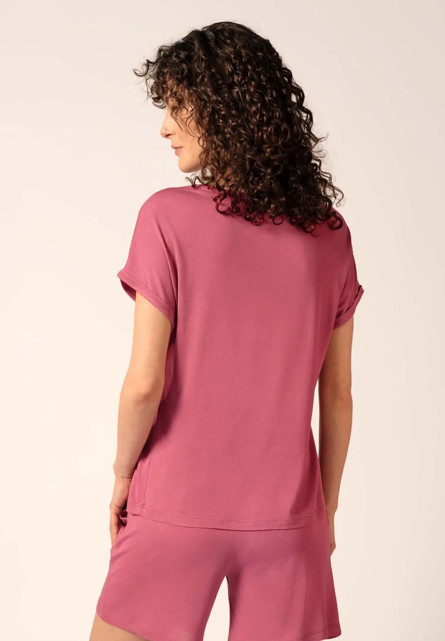 HUBER hautnah - Night Basic Selection - Pajama Top Short