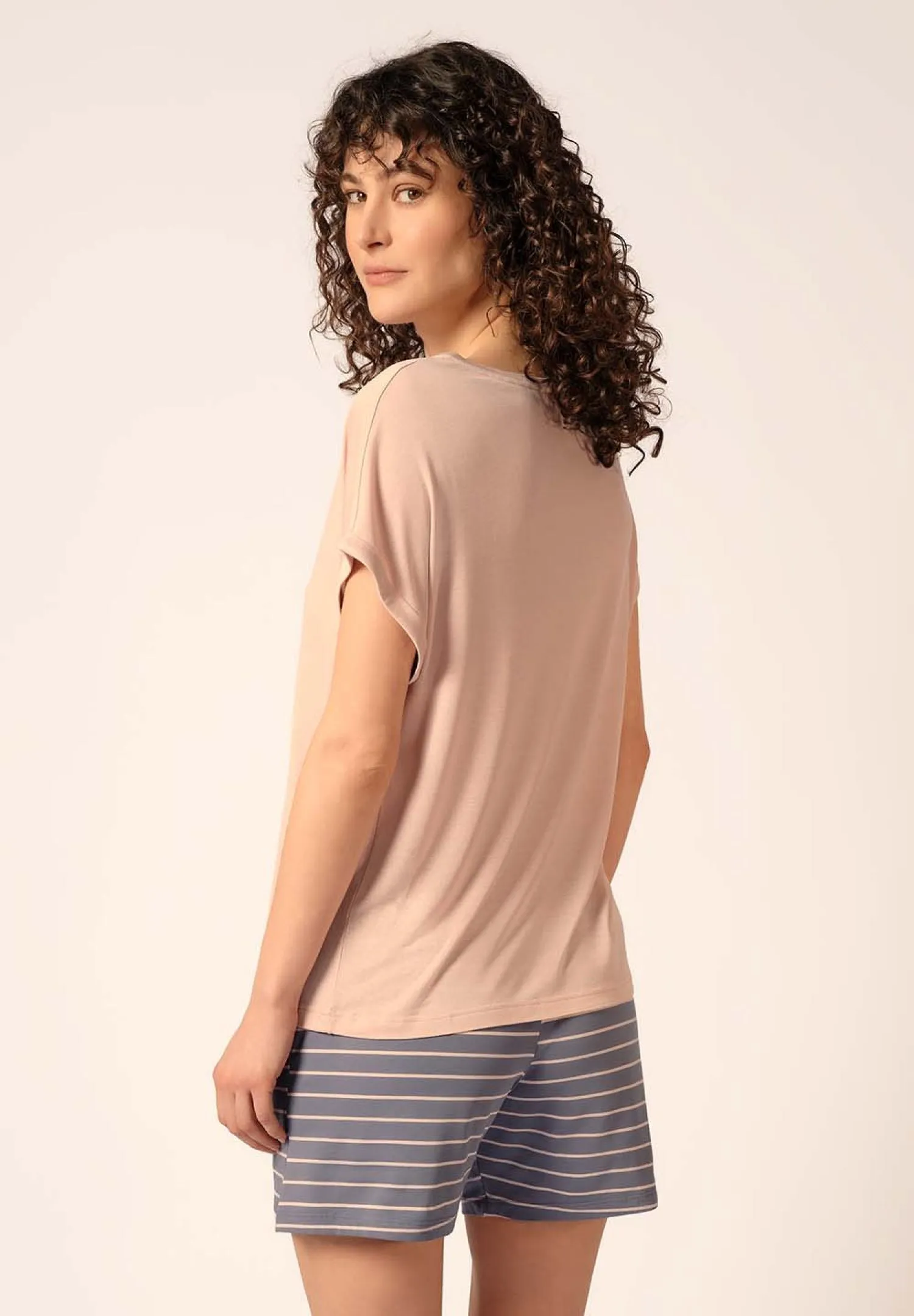 HUBER hautnah - Night Basic Selection - Pajama Top Short