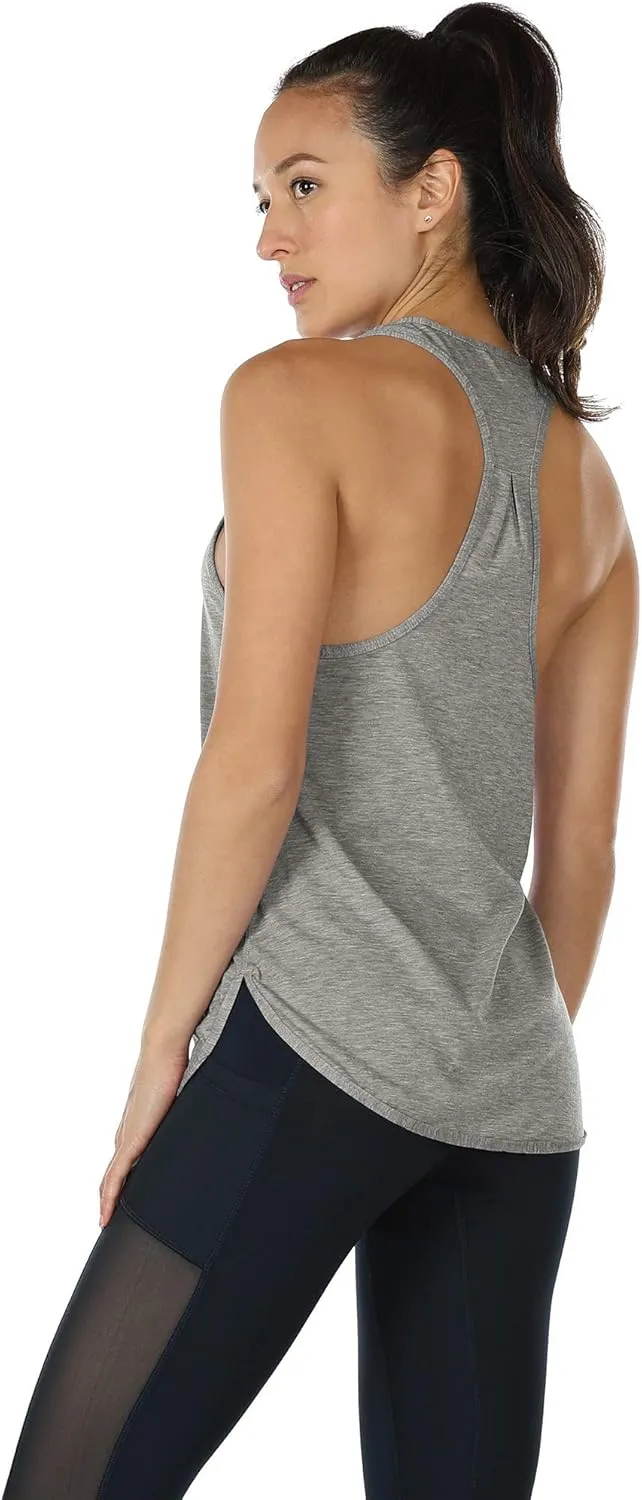 icyzone Workout Tank Tops for Women - Athletic Yoga Tops, Racerback Running Tank Top Loose Fit