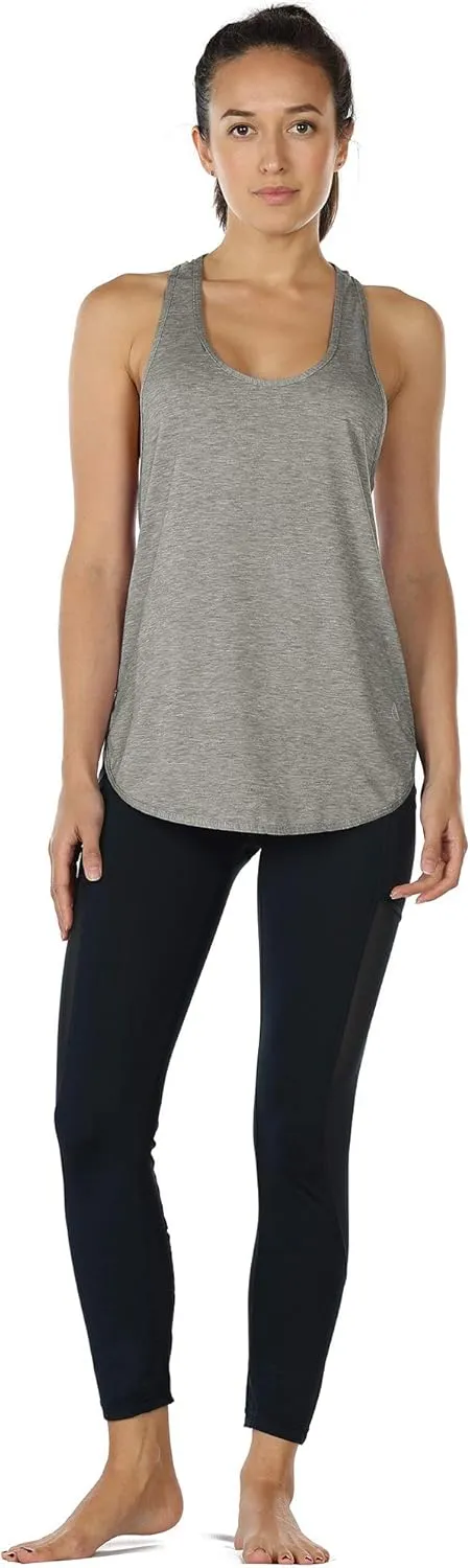 icyzone Workout Tank Tops for Women - Athletic Yoga Tops, Racerback Running Tank Top Loose Fit