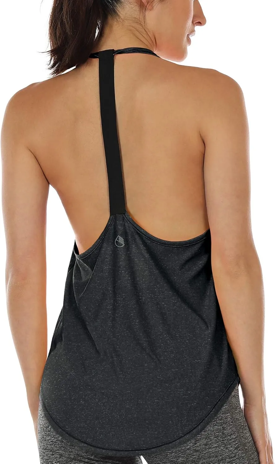 icyzone Workout Tank Tops for Women - Athletic Yoga Tops, T-Back Running Tank Top
